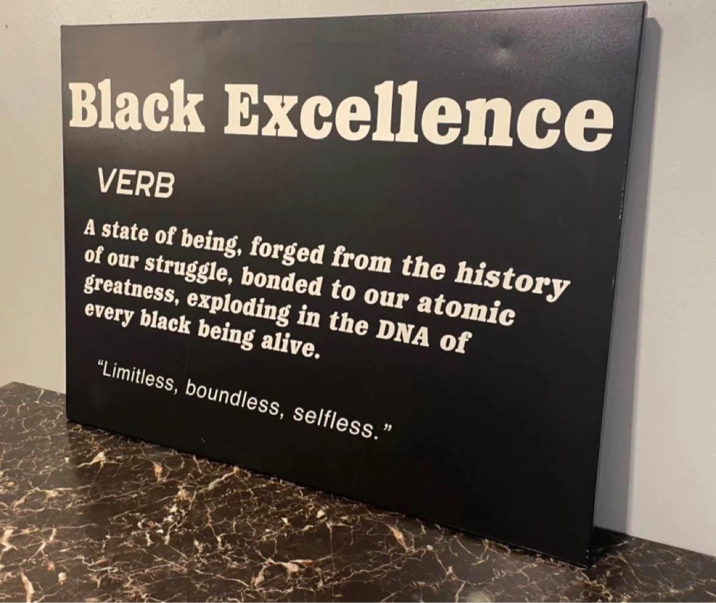 Black Excellence Wall Art $40 - photo 3