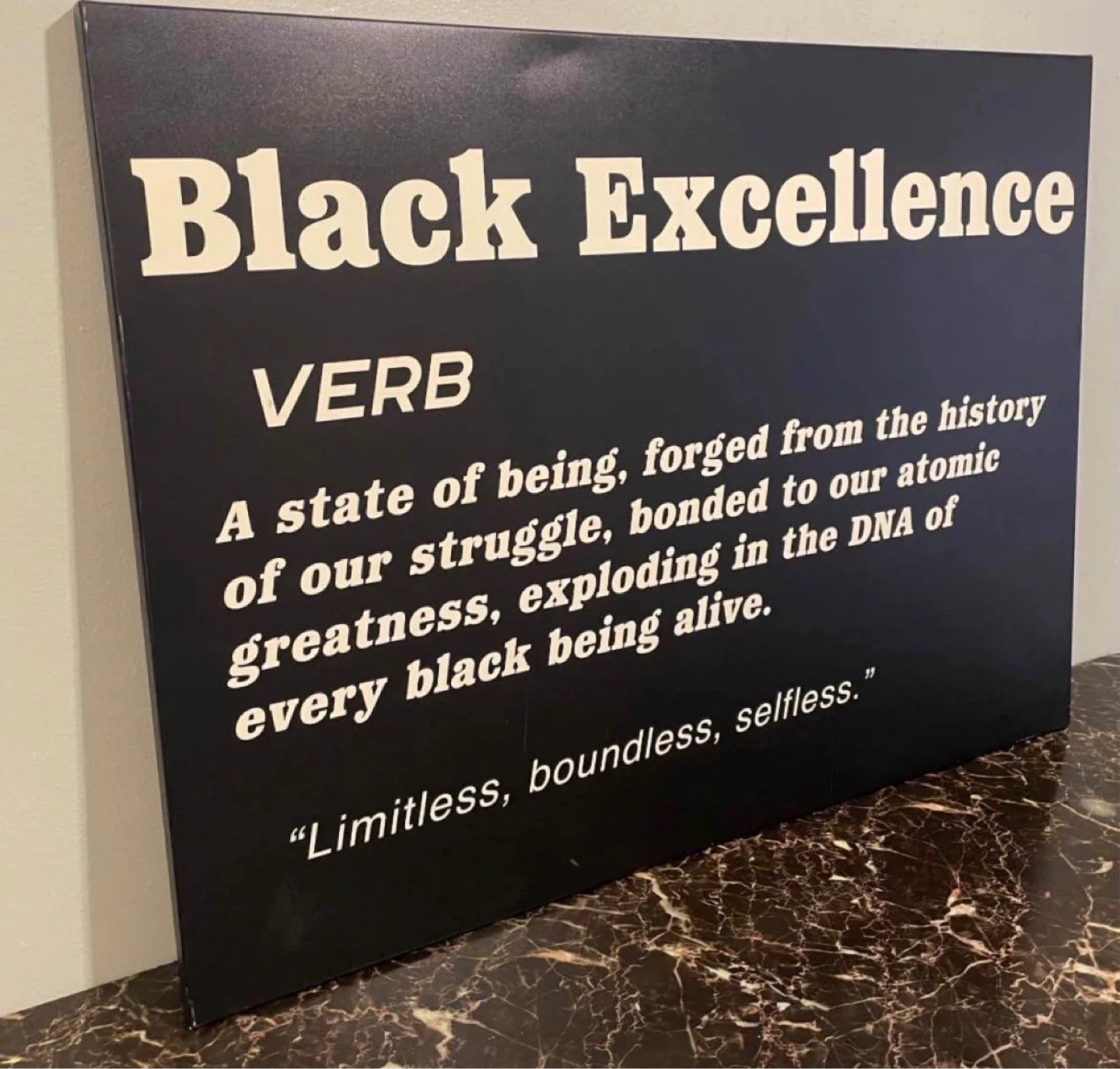 Black Excellence Wall Art $40 - photo 2