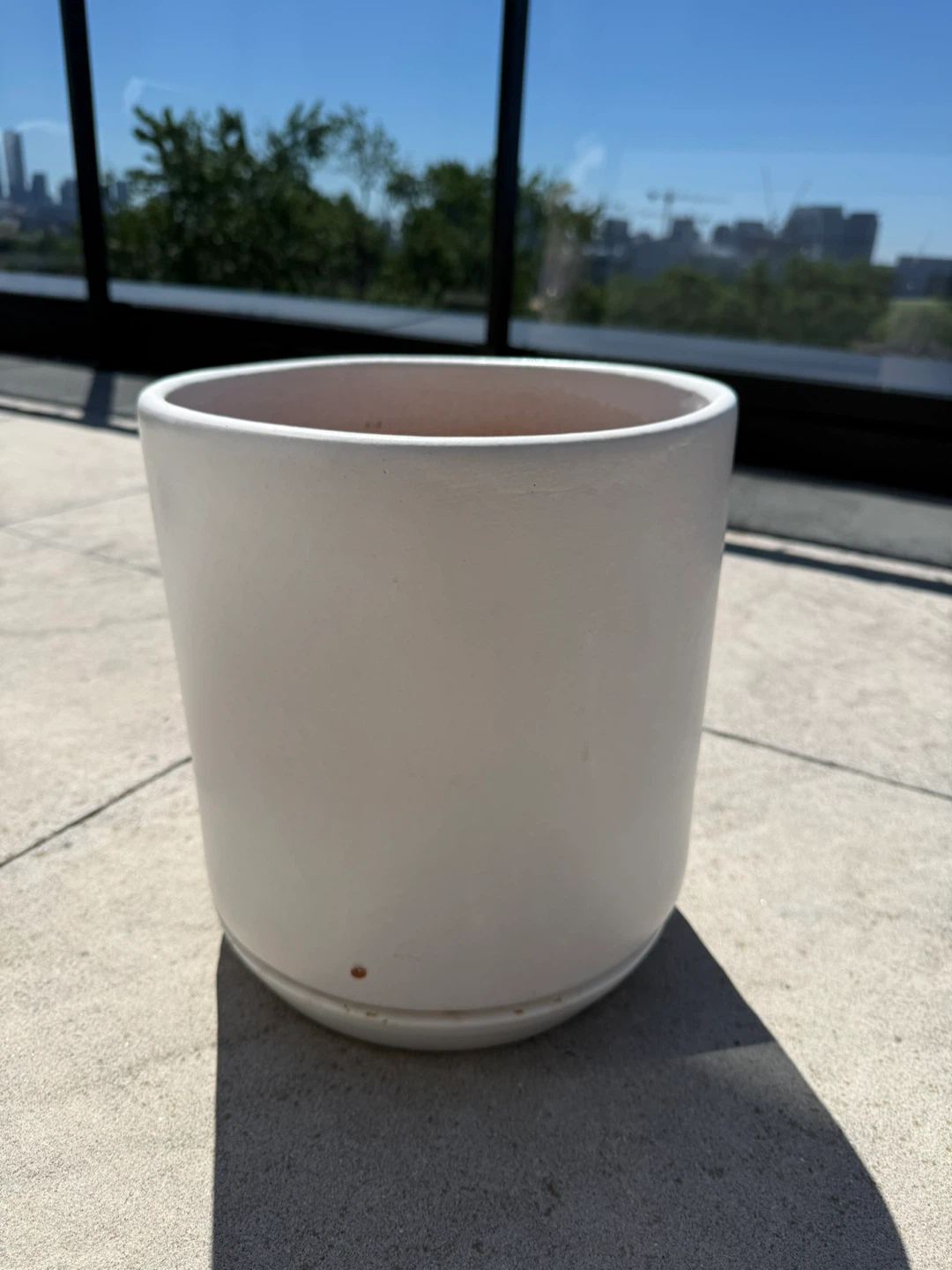 PROX 10" Deep Cylinder Glazed Planter