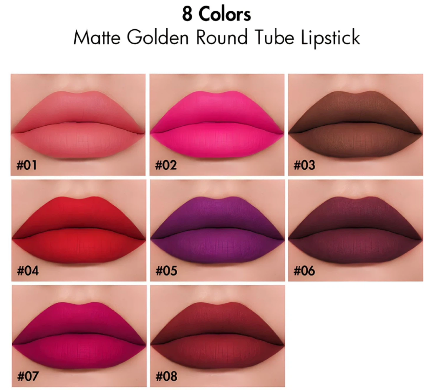 Matte Vegan Lipstick Set - 8 Colors - photo 3