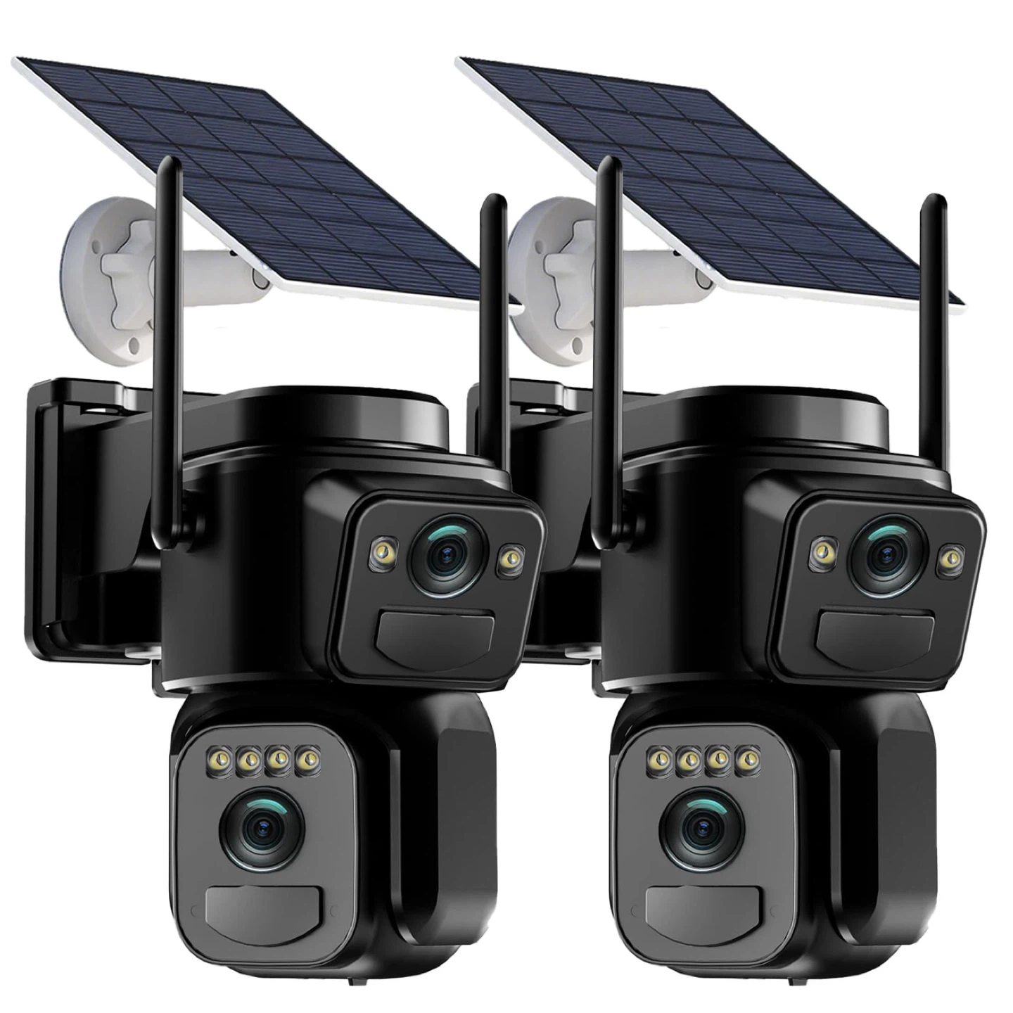 Solar Dual Lens PTZ Security Camera with 360° View