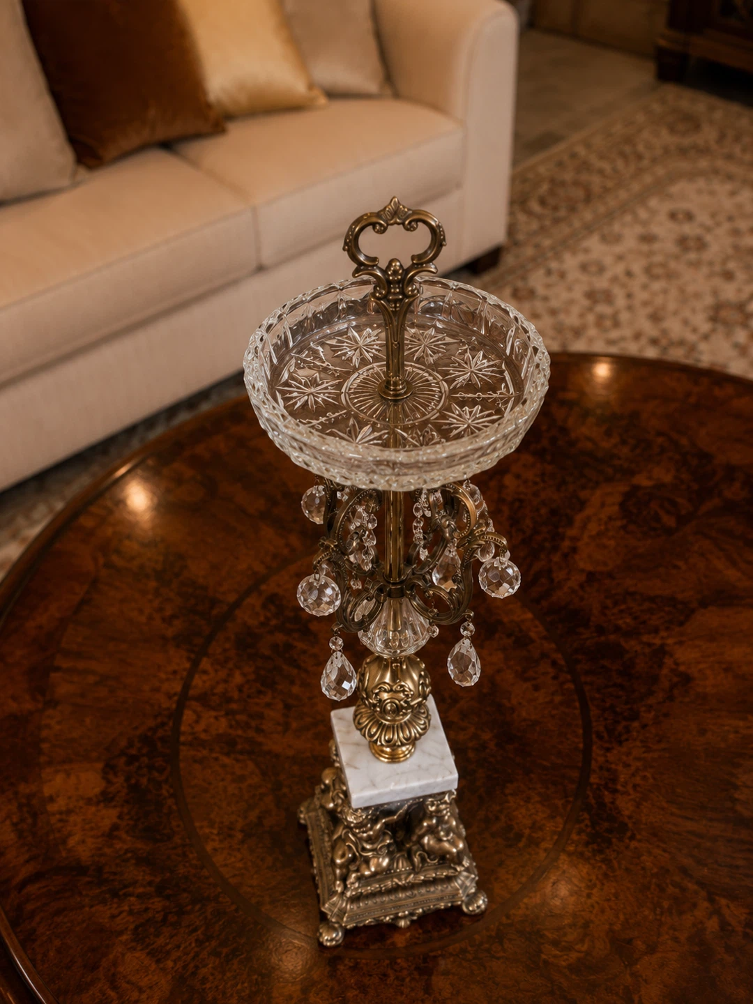 Vintage Crystal Centerpiece – 24” - photo 3