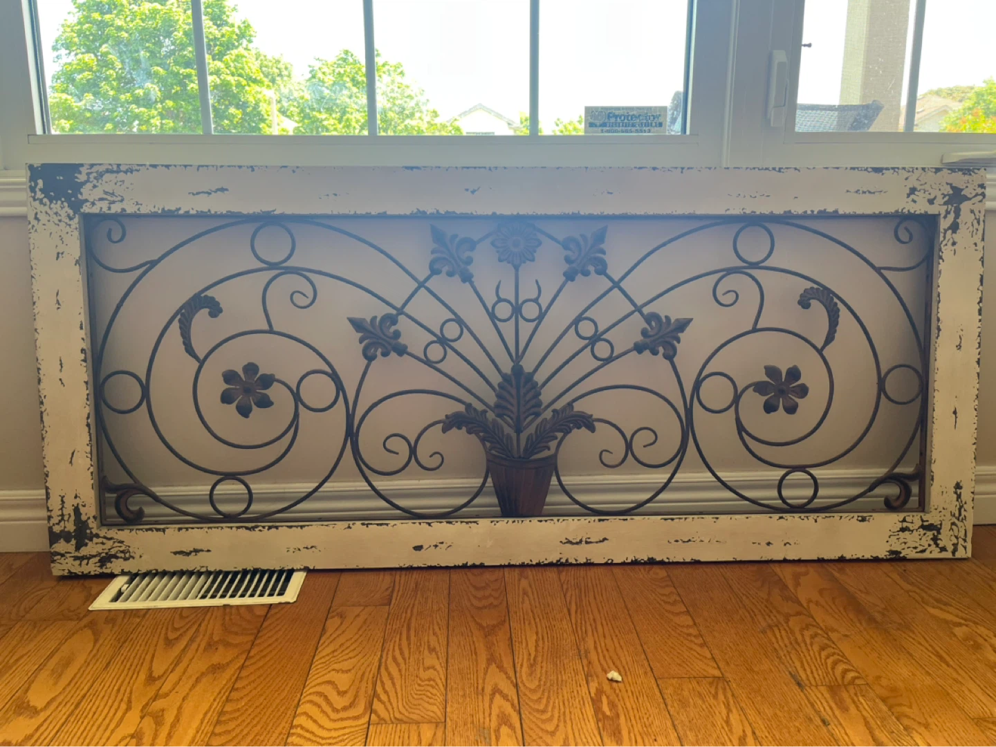 Decorative Metal Wall Art with Frame - photo 2