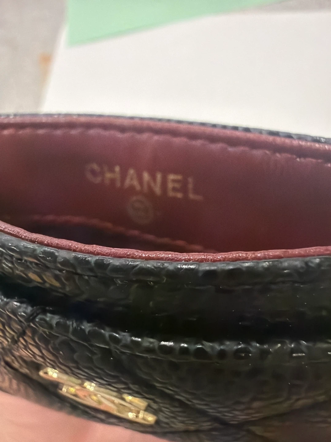 Chanel Black Caviar Leather Card Holder - photo 3