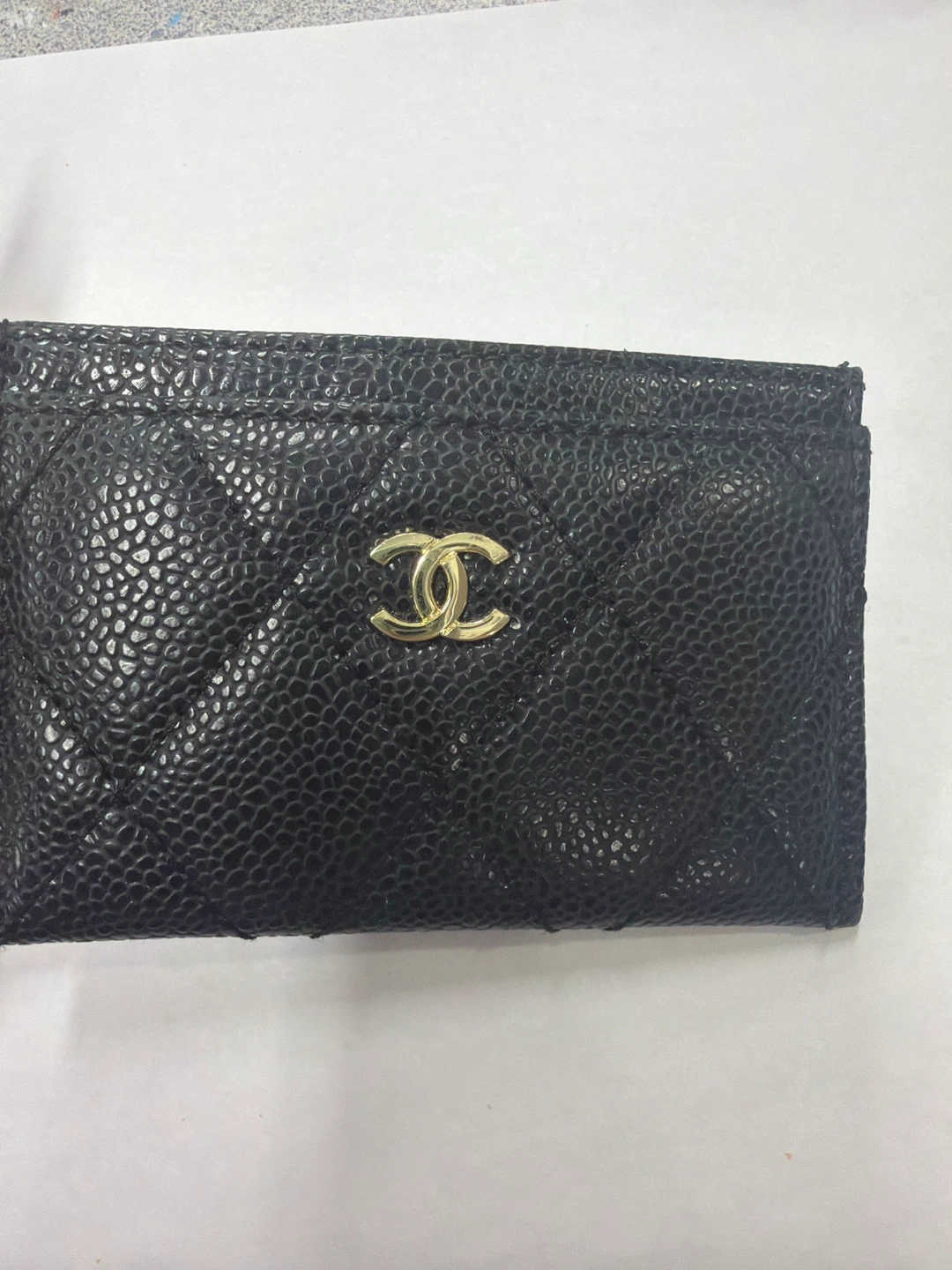 Chanel Black Caviar Leather Card Holder