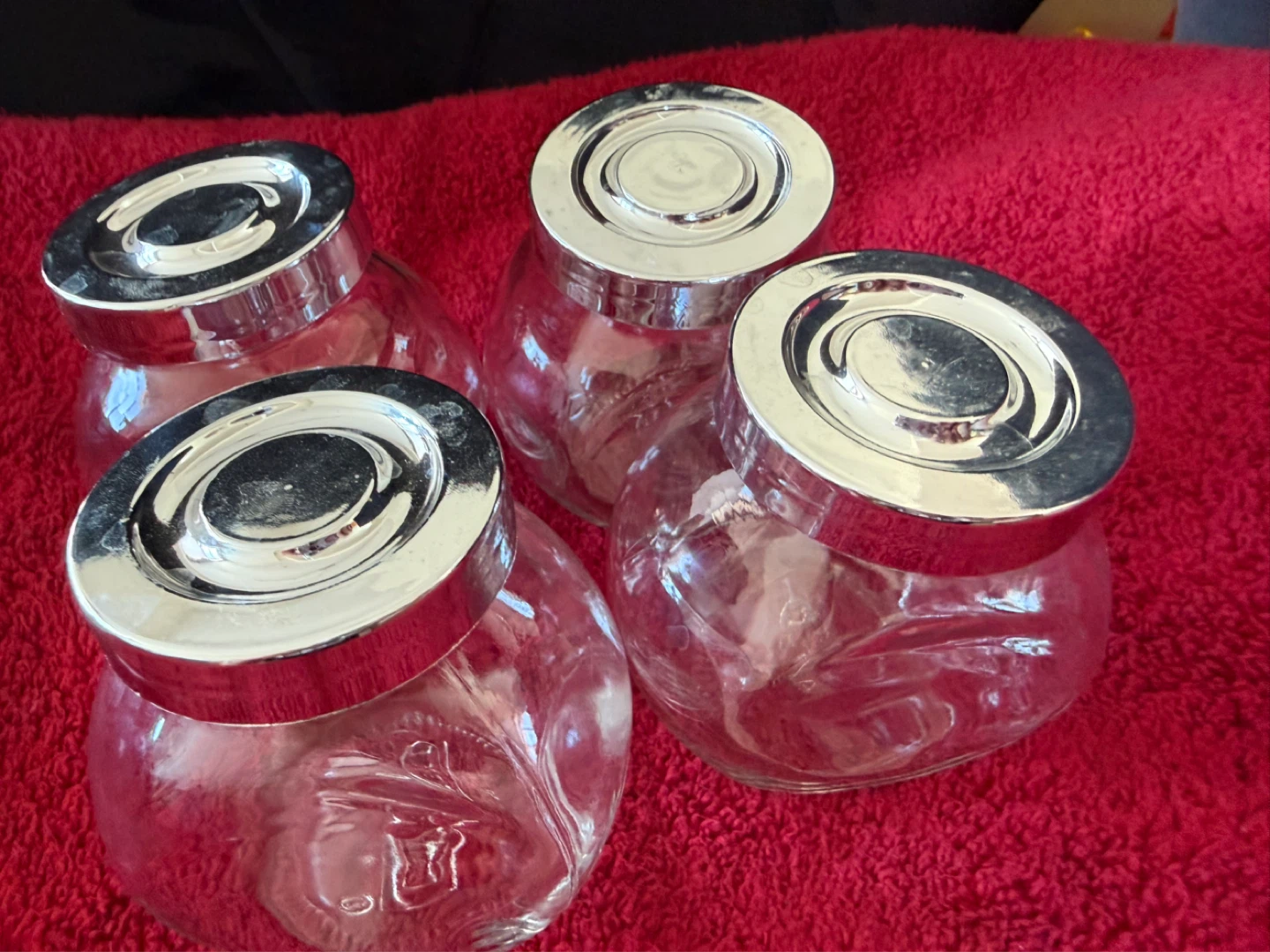 IKEA Set of 8 Glass Jars with Silver Lids - photo 2