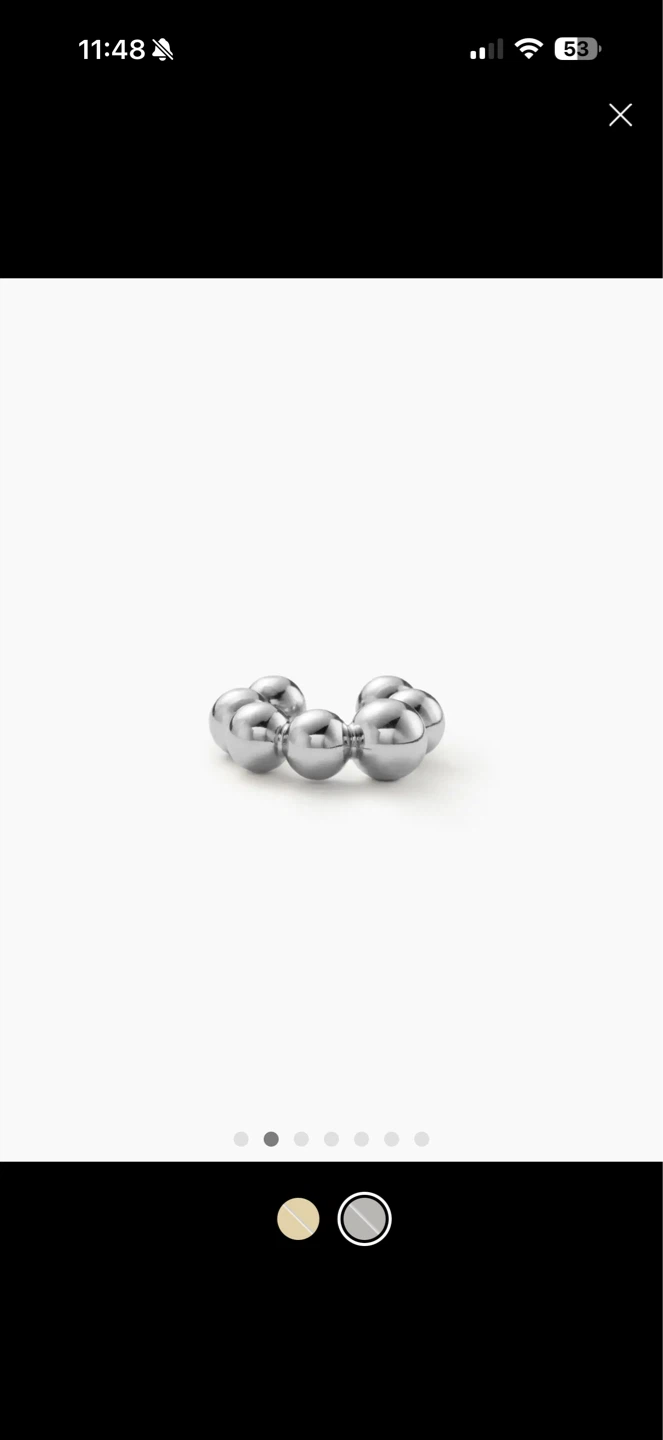 Silver Sphere Ear Cuff - photo 2