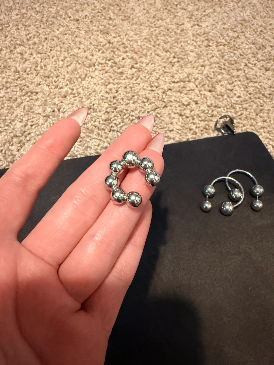 Silver Sphere Ear Cuff - photo 4