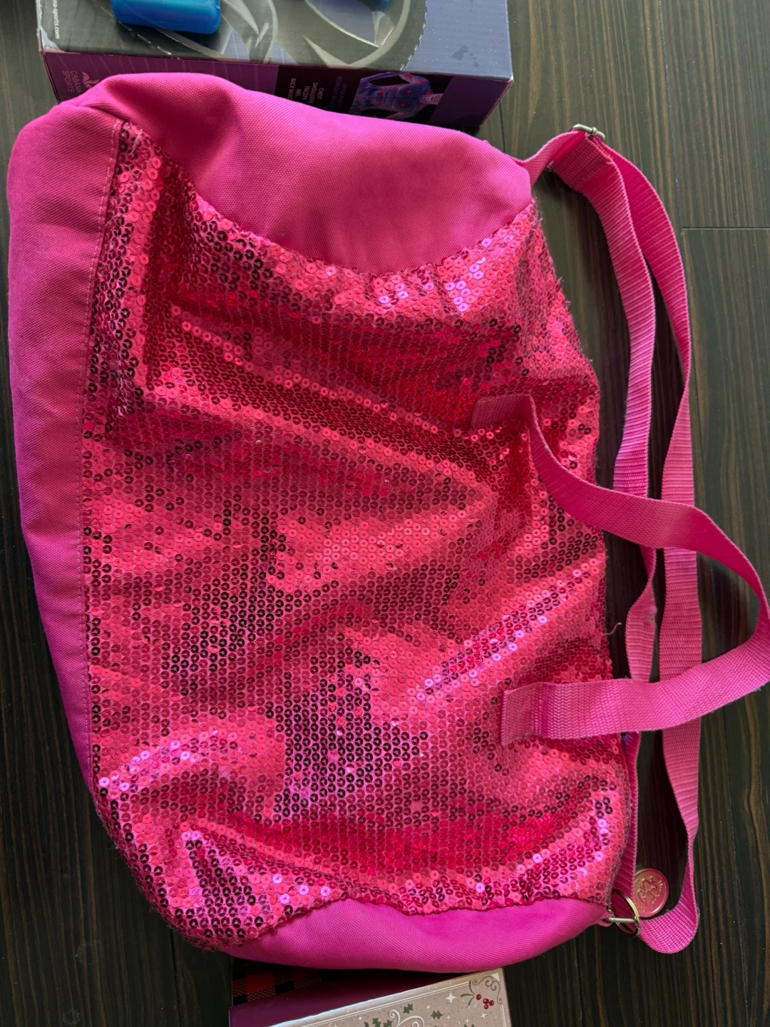 Pink Sequin Backpack