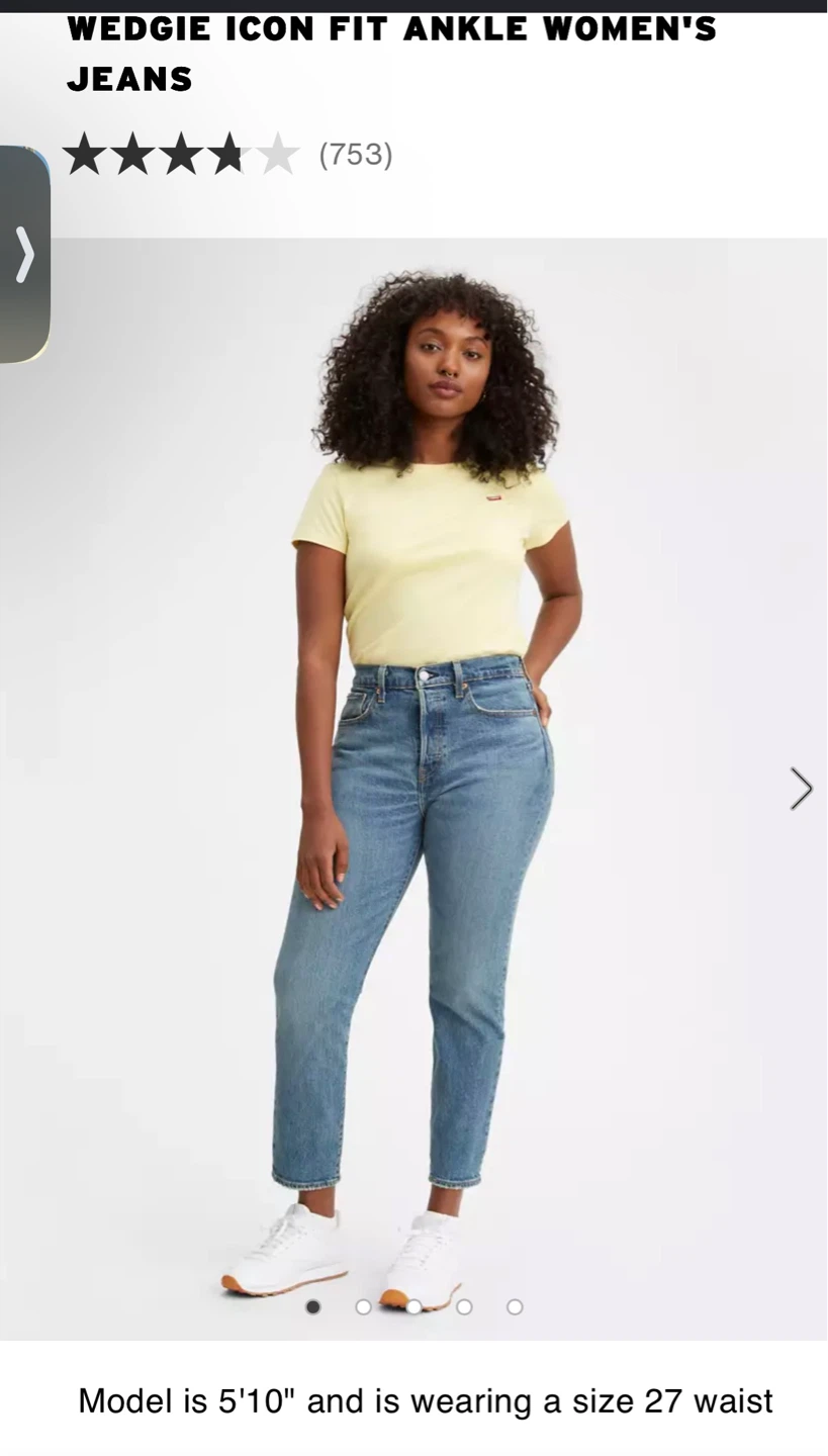Levi's Wedgie Icon Fit Ankle Jeans - Size 27 - photo 3