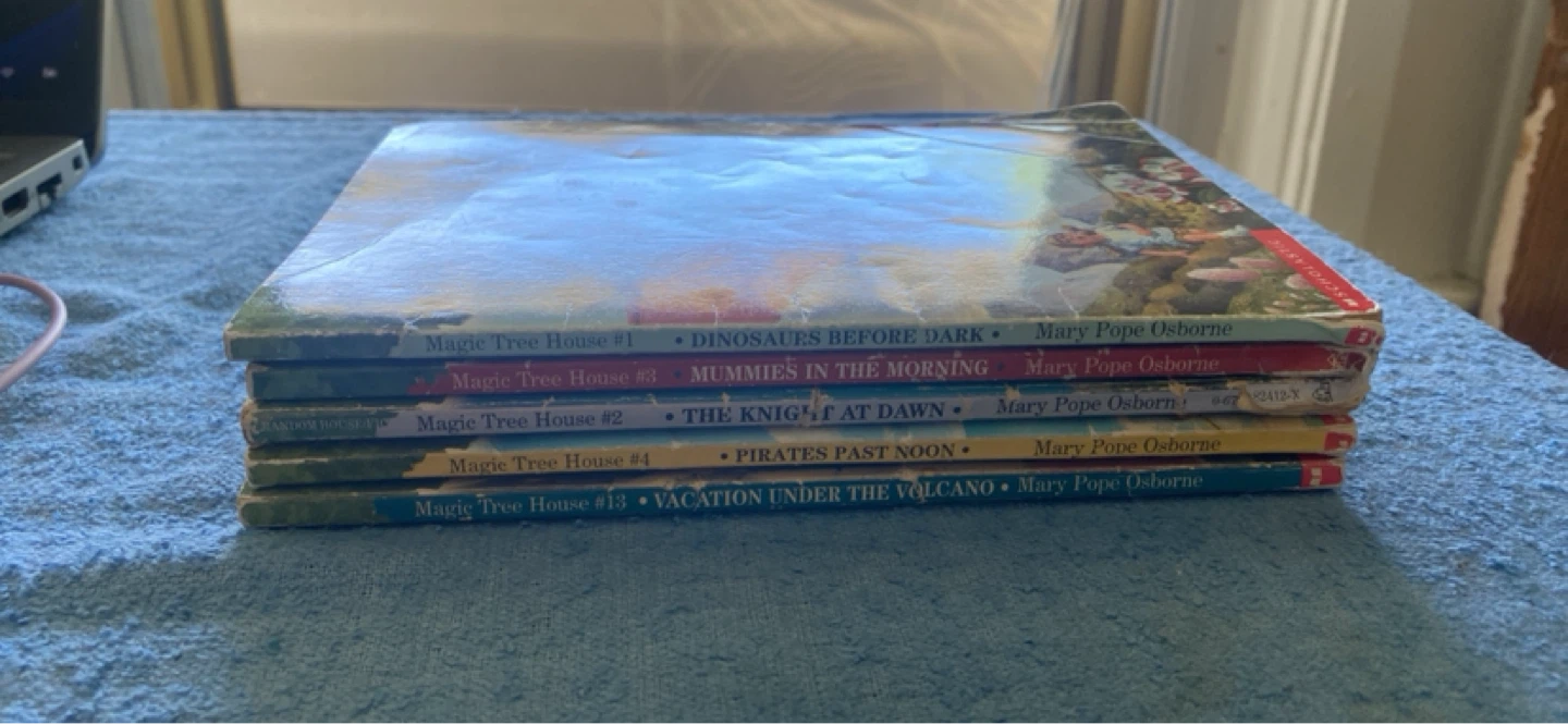 Magic Tree House Books 1, 2, 3, 4, 13