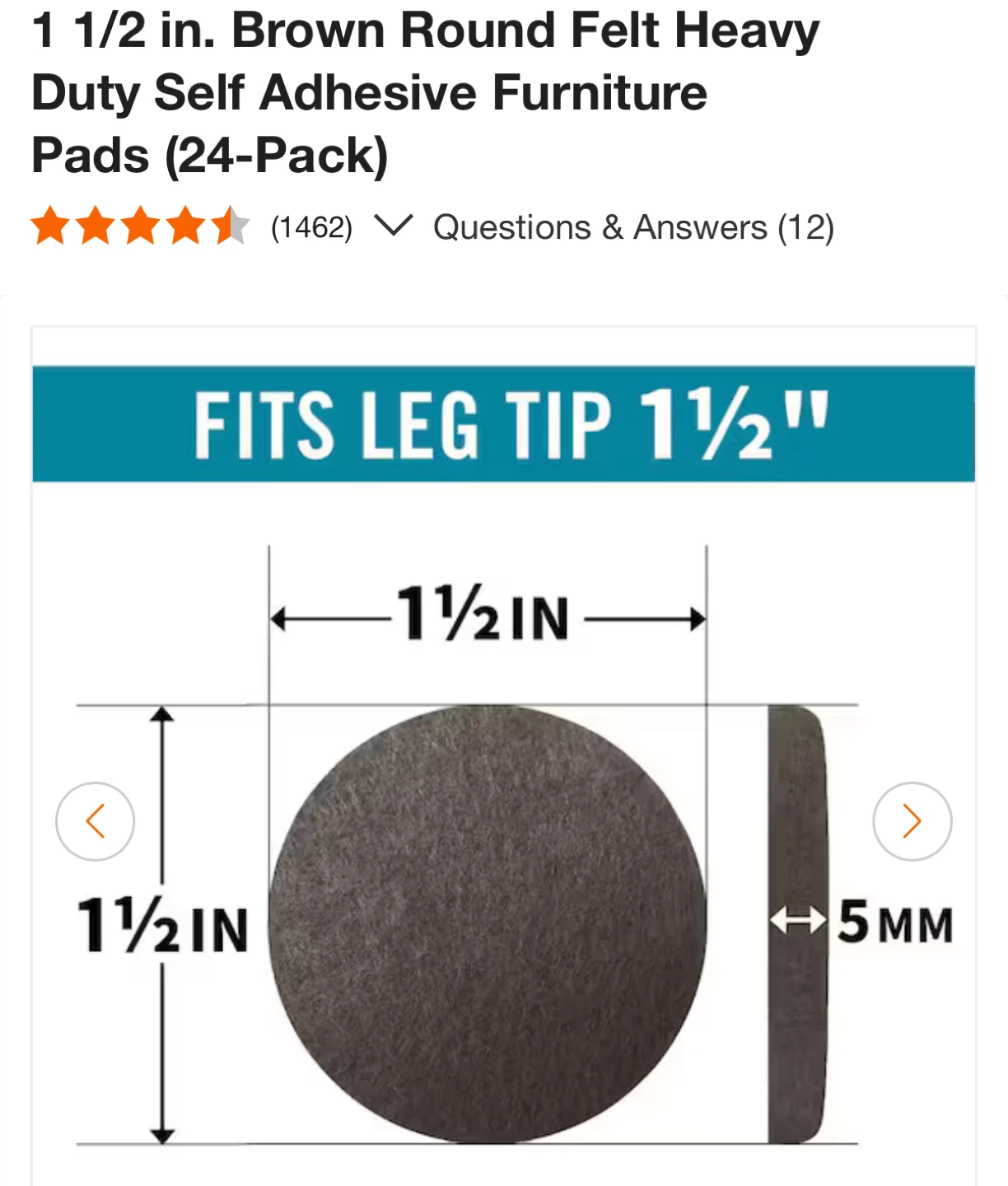 NEW✨Everbilt Heavy Duty Felt Pads - 1-1/2 inch - 24 Pack - photo 5