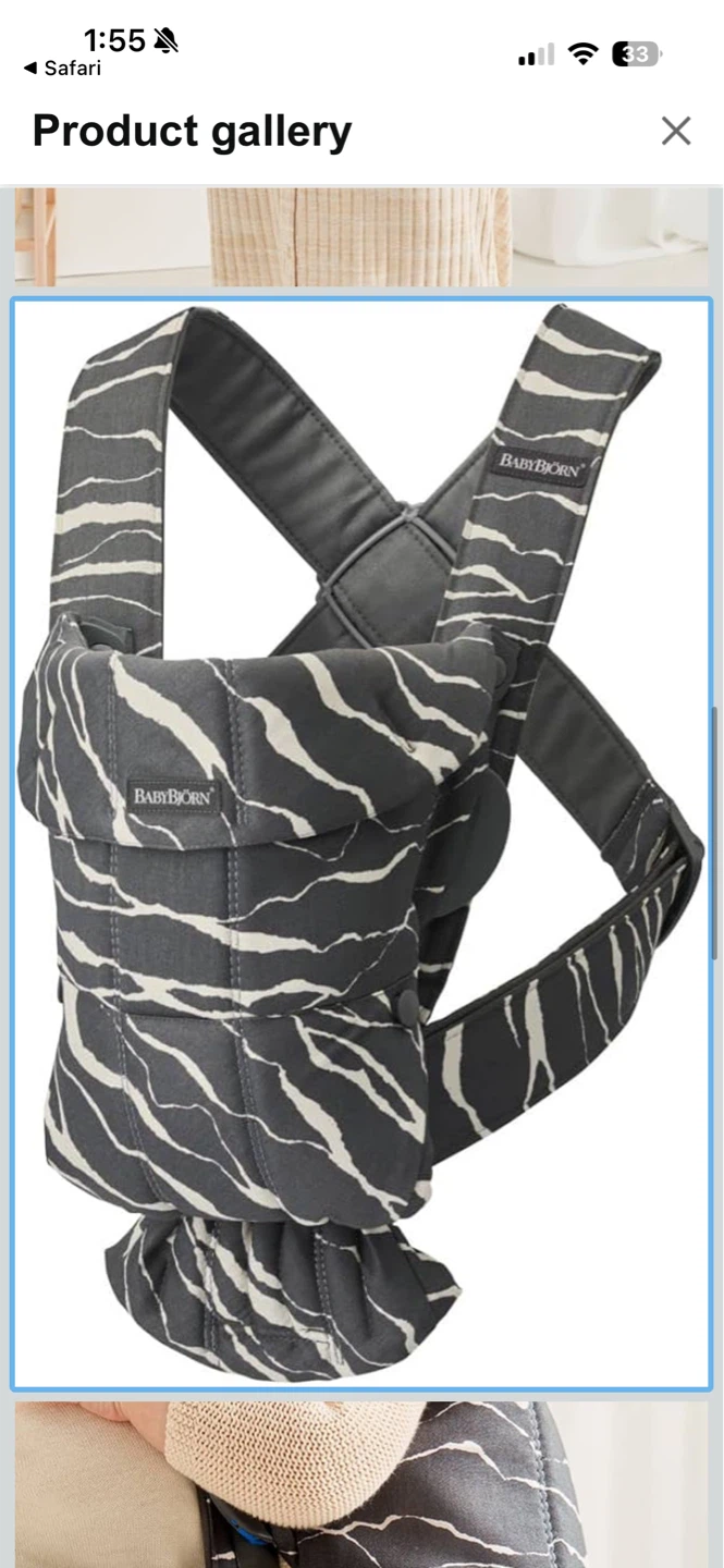 BABYBJÖRN Baby Carrier Mini - Zebra Print - photo 3