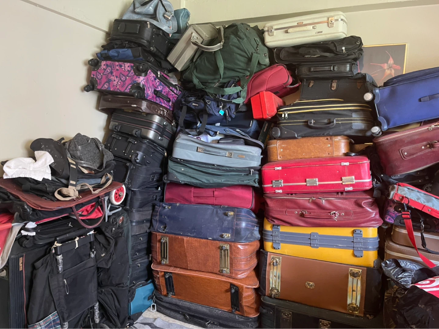 Assorted Vintage Luggage and Bags