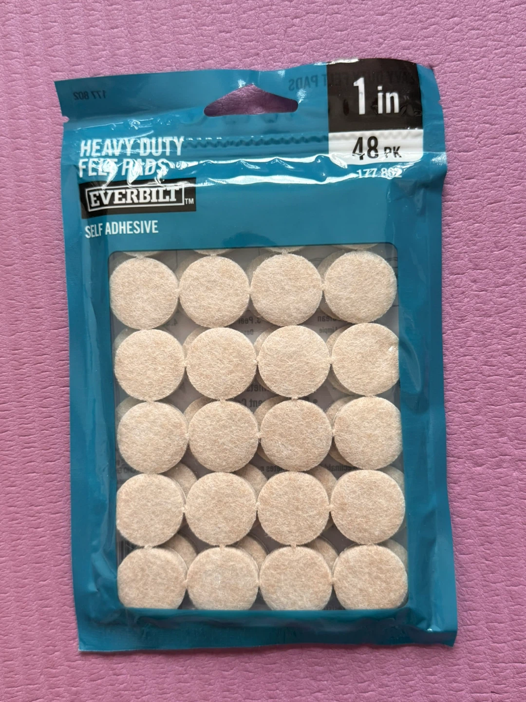 NEW✨ Everbilt Heavy Duty Felt Furniture Pads - 1 in. 48-Pack