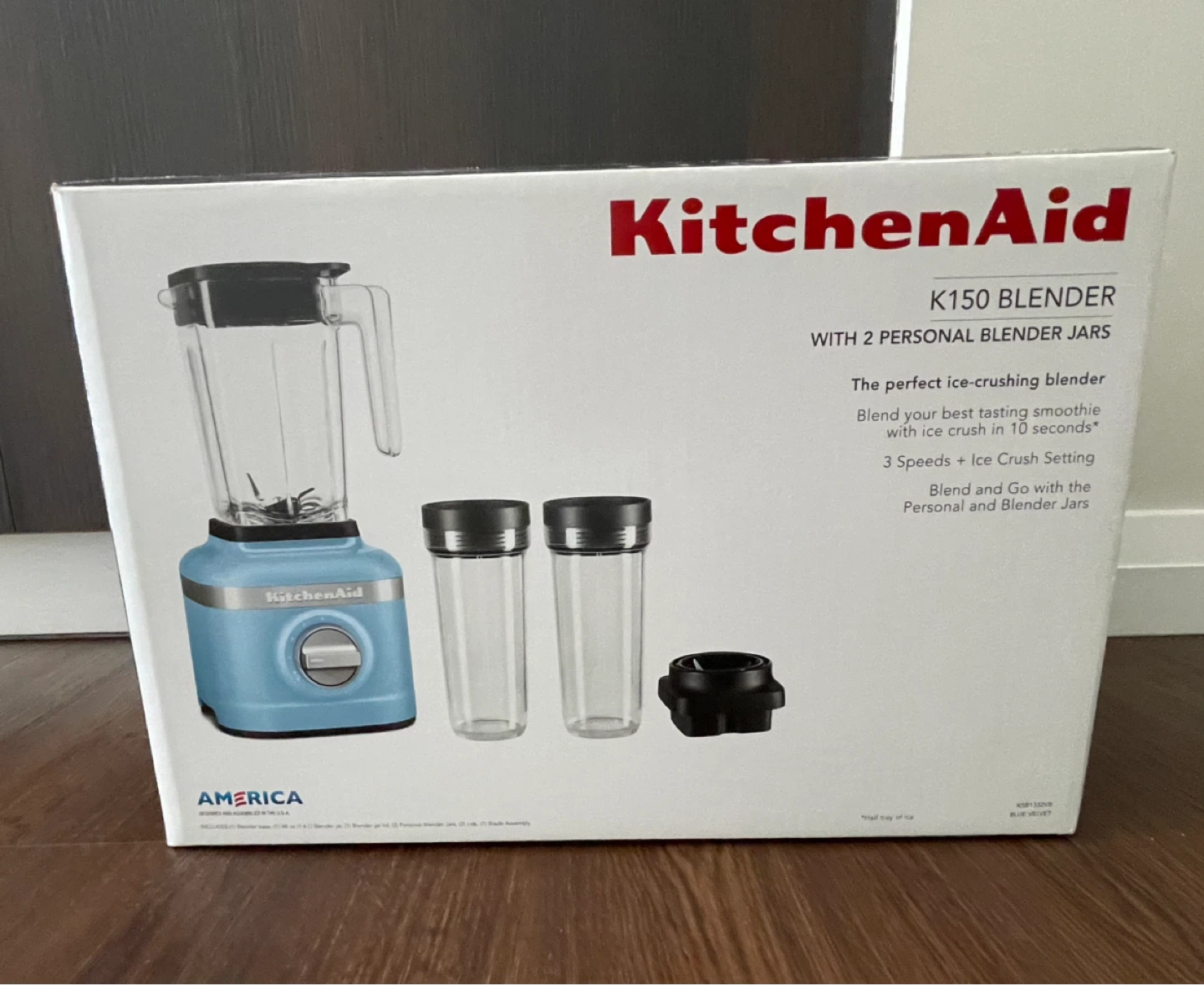KitchenAid K150 3-Speed Ice Crushing Blender -Velvet Blue - photo 2
