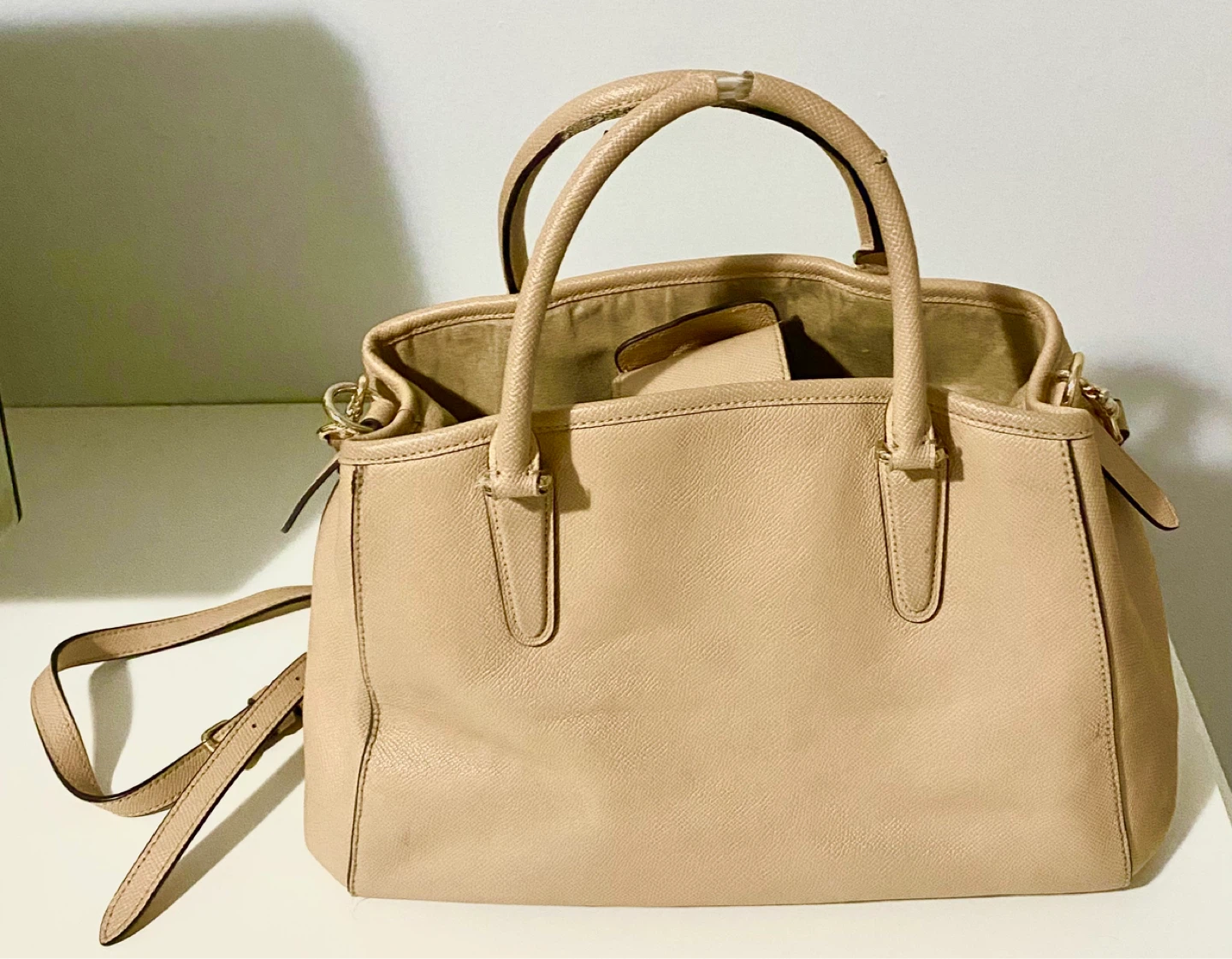 Coach Leather Satchel Handbag - photo 3