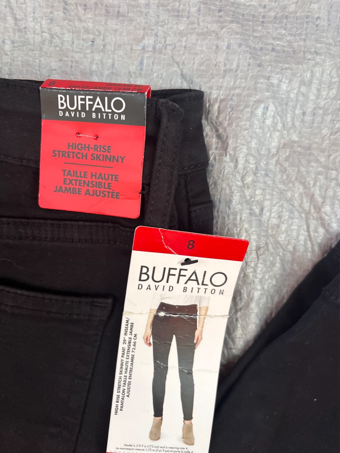 Buffalo David Bitton High-Rise Stretch Skinny Jeans - Black 8 - photo 2