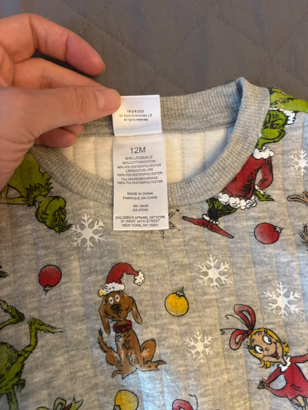 The Grinch Pajama Set - 12M - photo 4