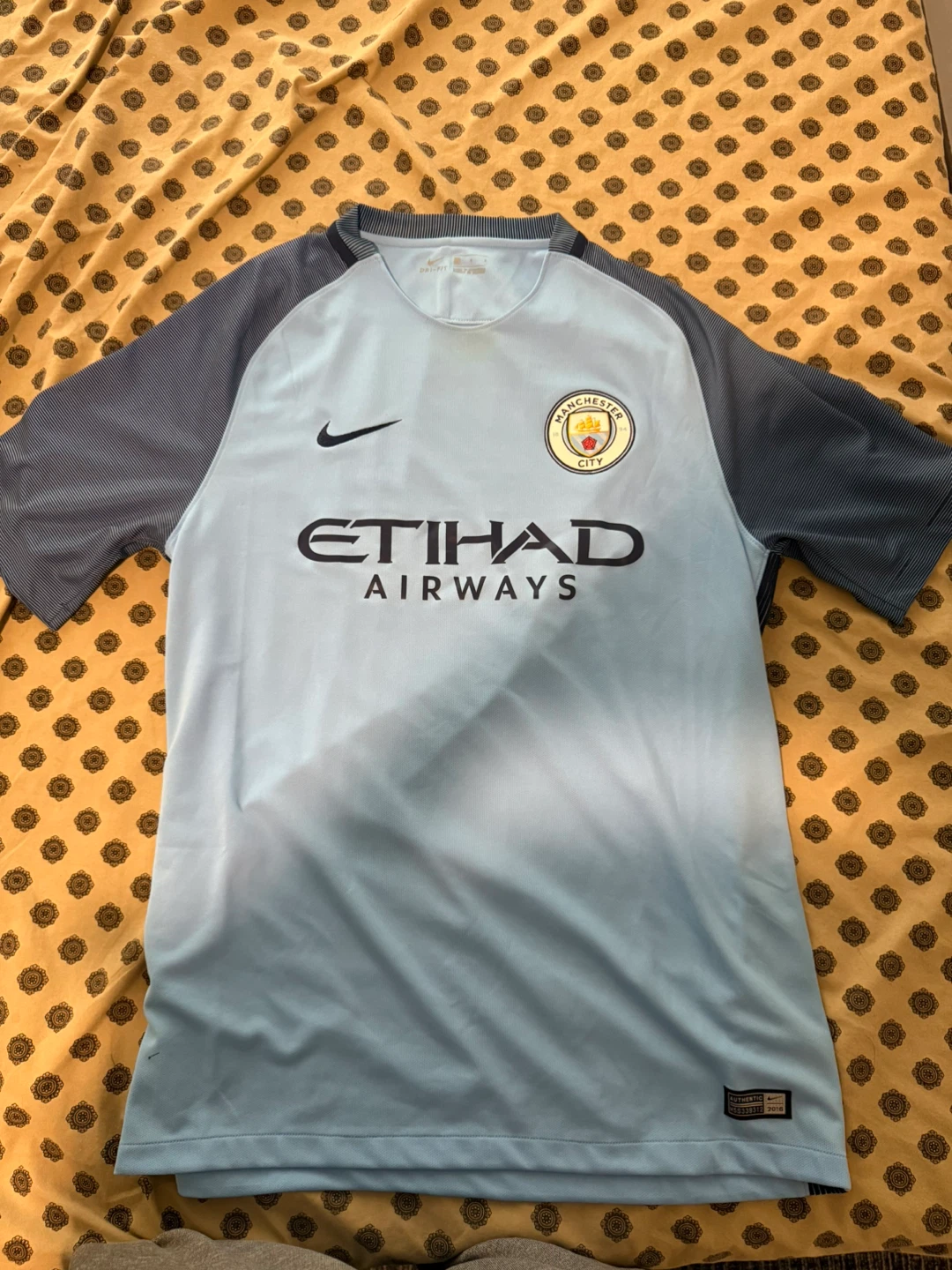 Nike Manchester City 2016-17 Original Home Jersey Size Large