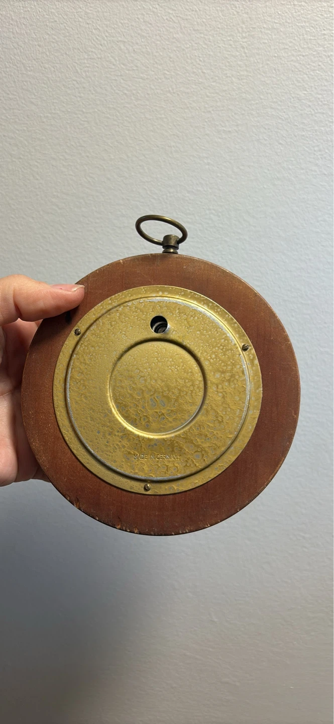 Vintage Barometer with Brass Dial - photo 4
