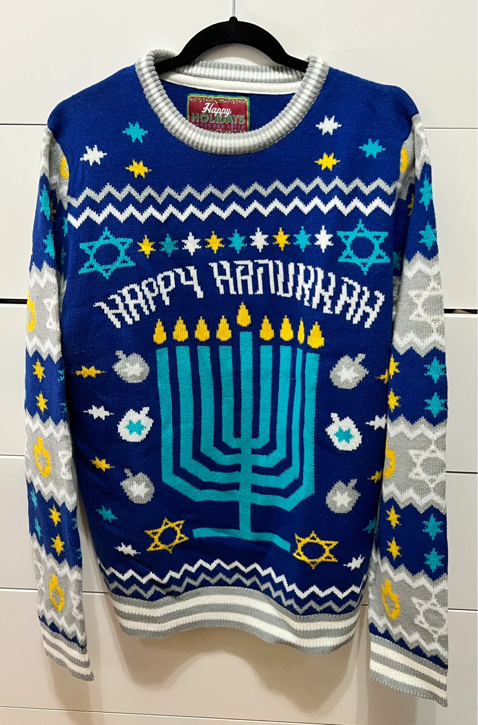 Happy Hanukkah Ugly Sweater XL