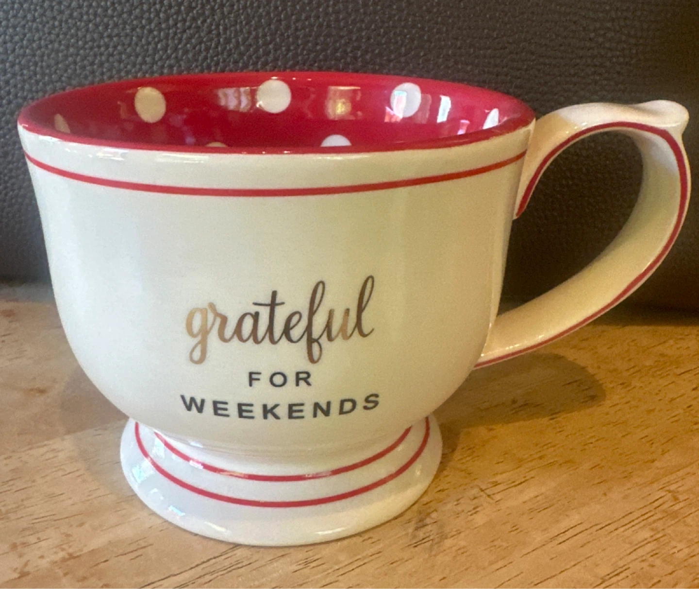 Ceramic Mug - Grateful for Weekends