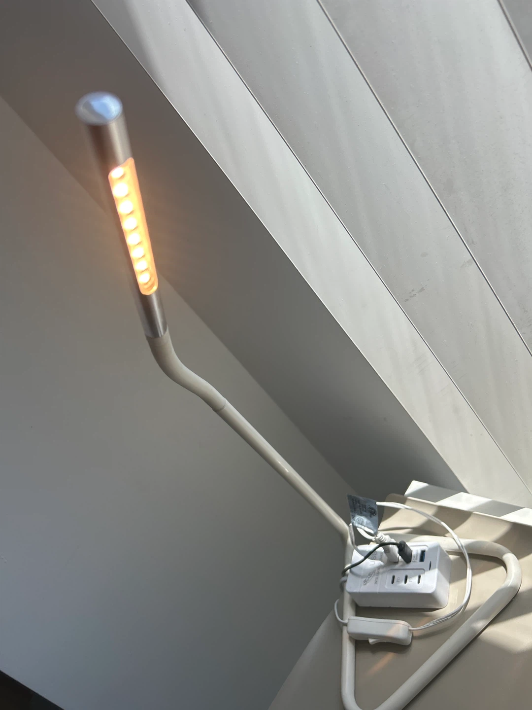 Adjustable Desk Lamp with USB Power Strip - photo 4