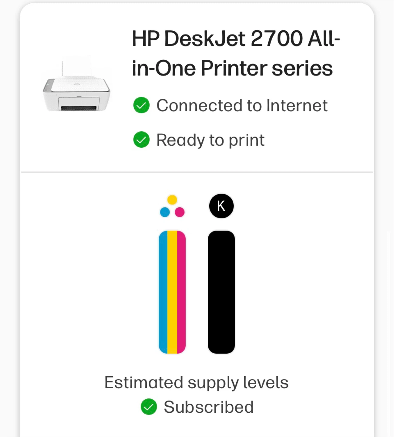 HP DeskJet 2700 All-in-One Printer - photo 3