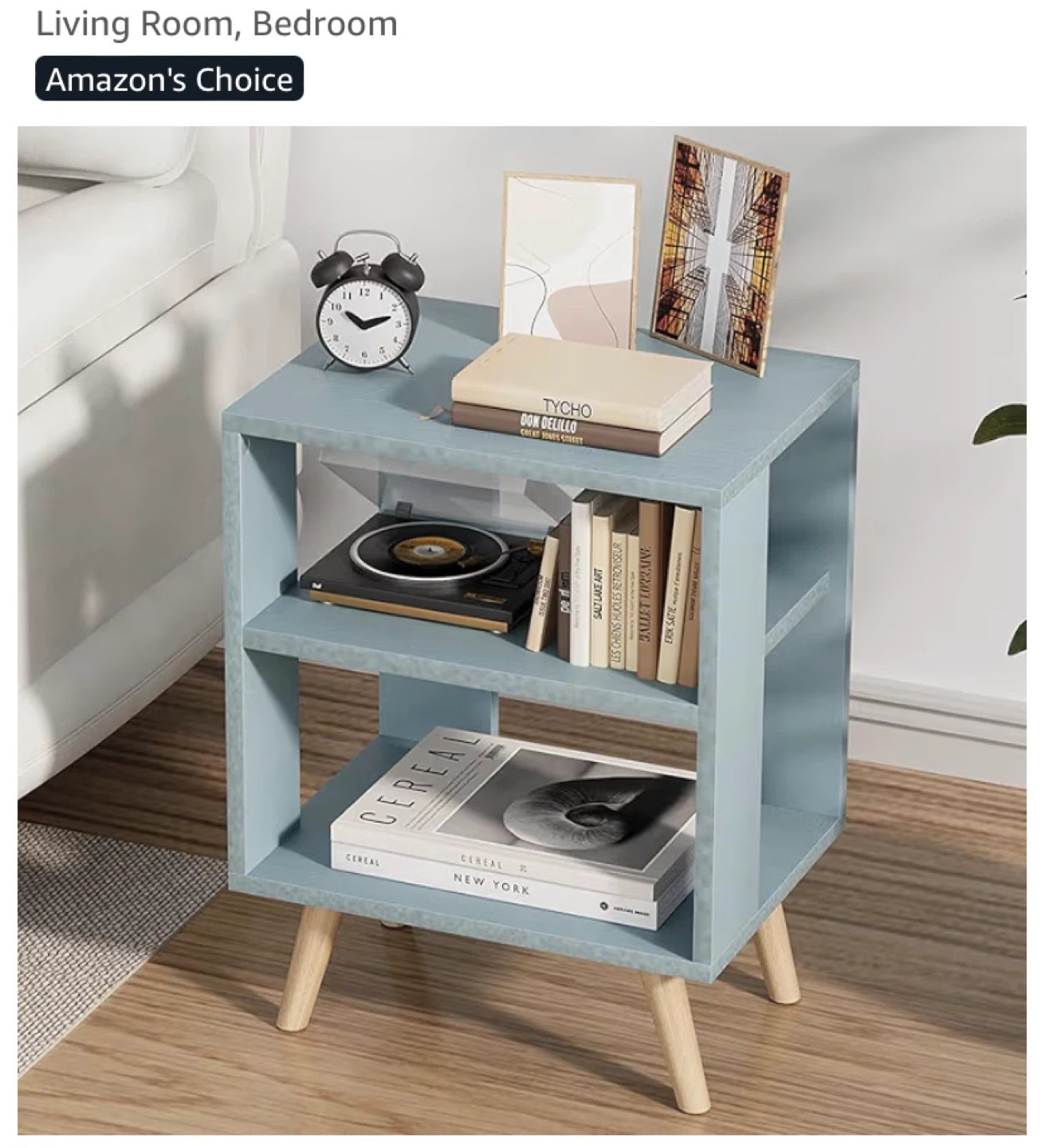 OXXOO 3-Tier End Table - Blue - photo 2