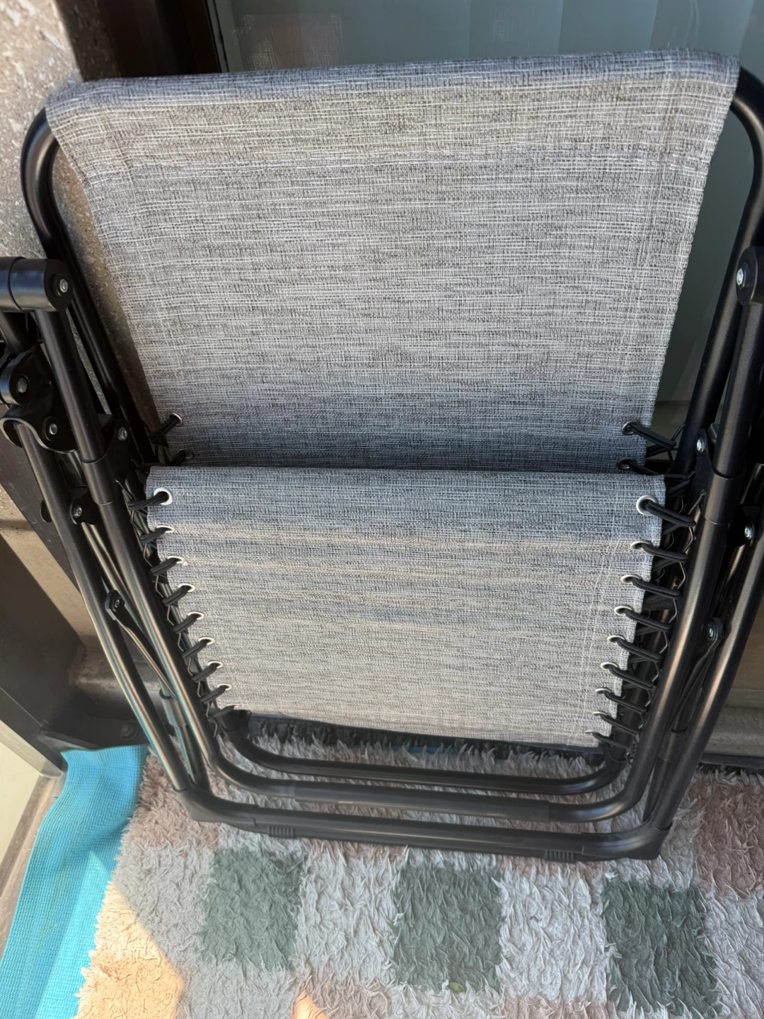 Grey Fabric Zero Gravity Chair