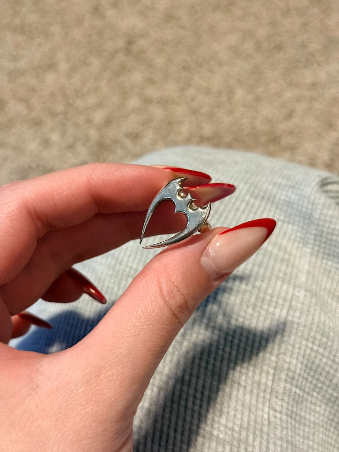 Sterling silver Bat Wing Ring - photo 4