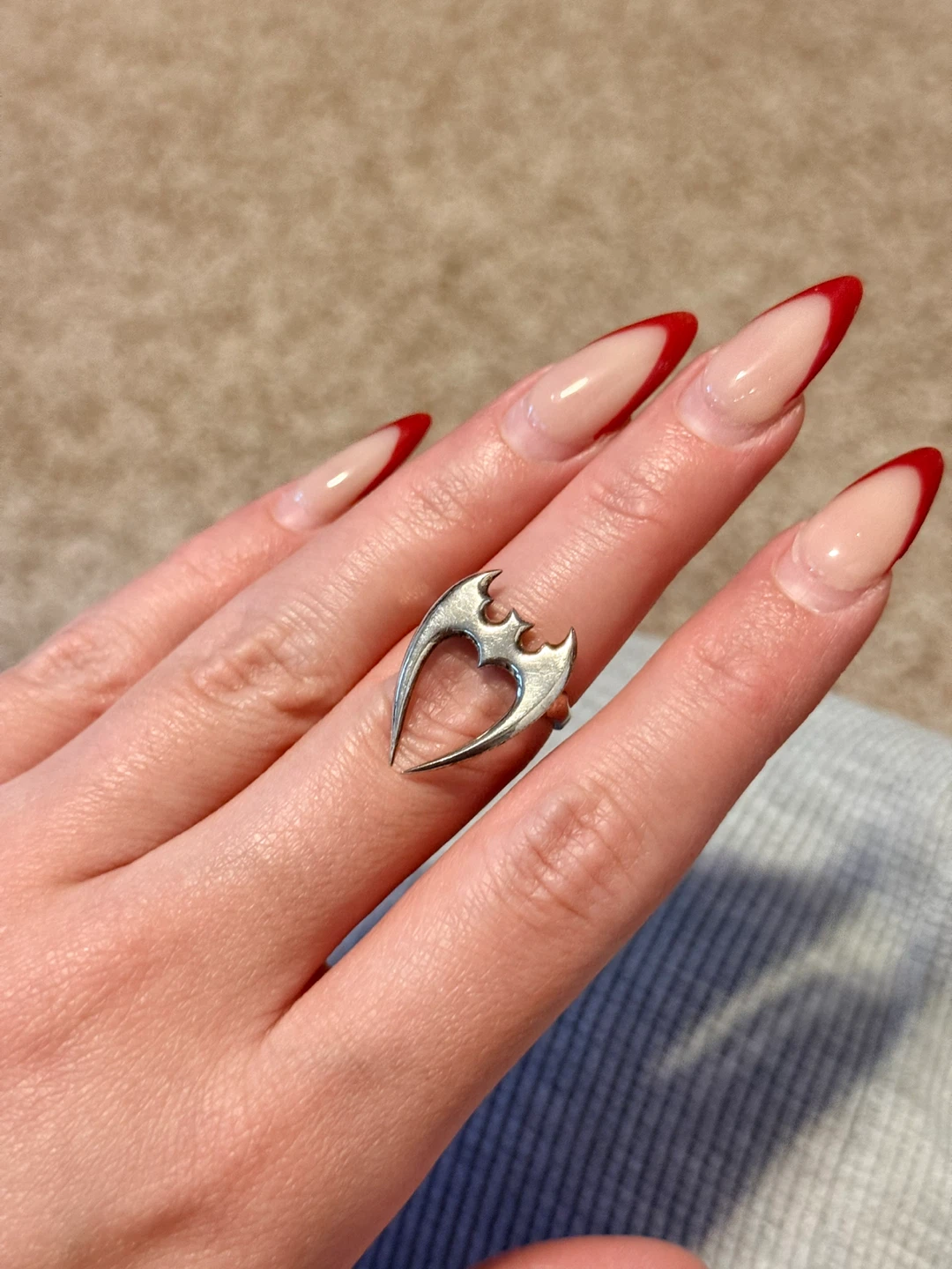 Sterling silver Bat Wing Ring