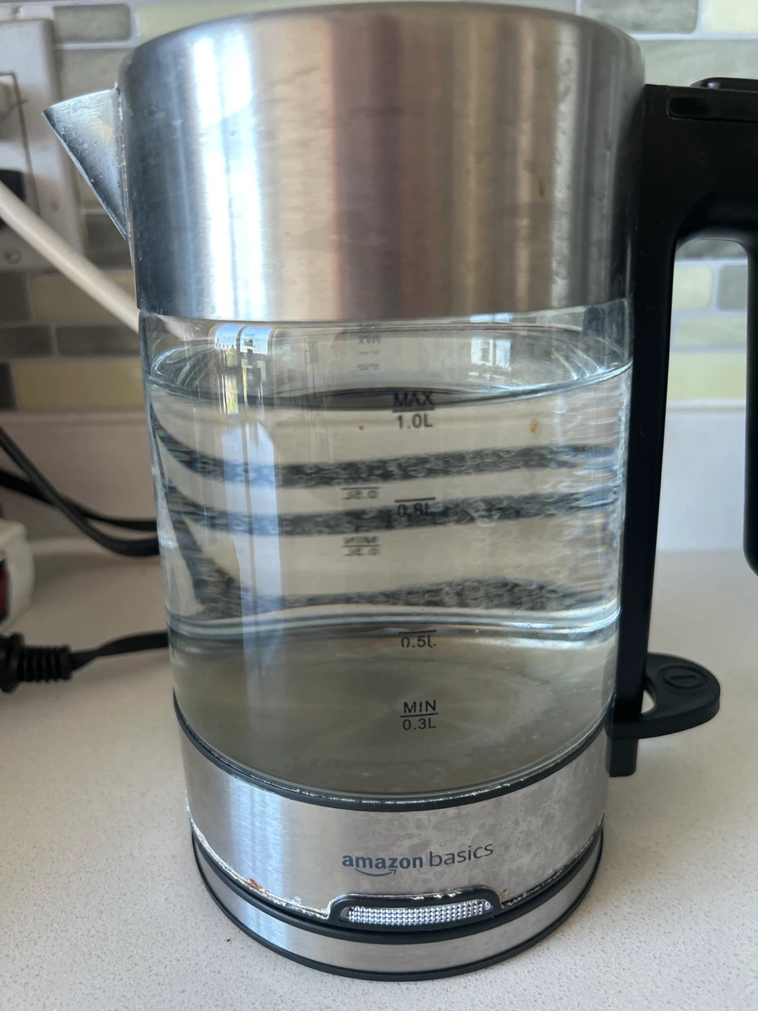 Amazon Basics Glass Electric Kettle 1.0L