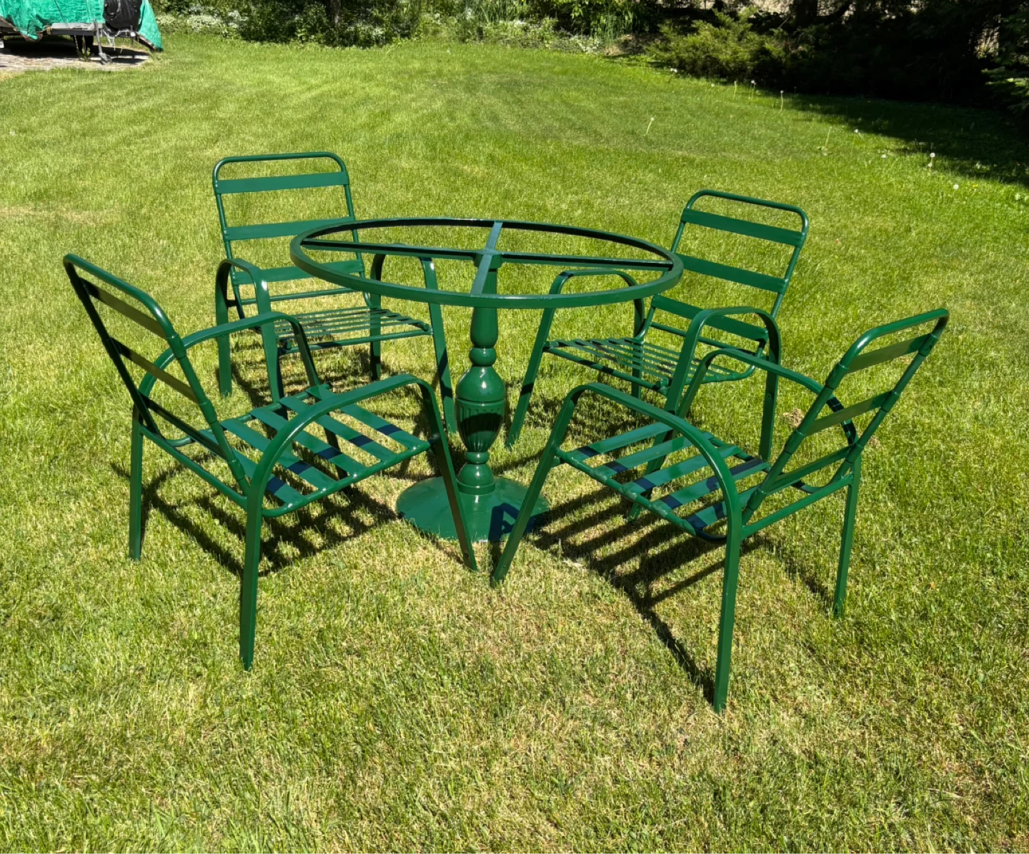 Metal Patio Table and 4 Chairs