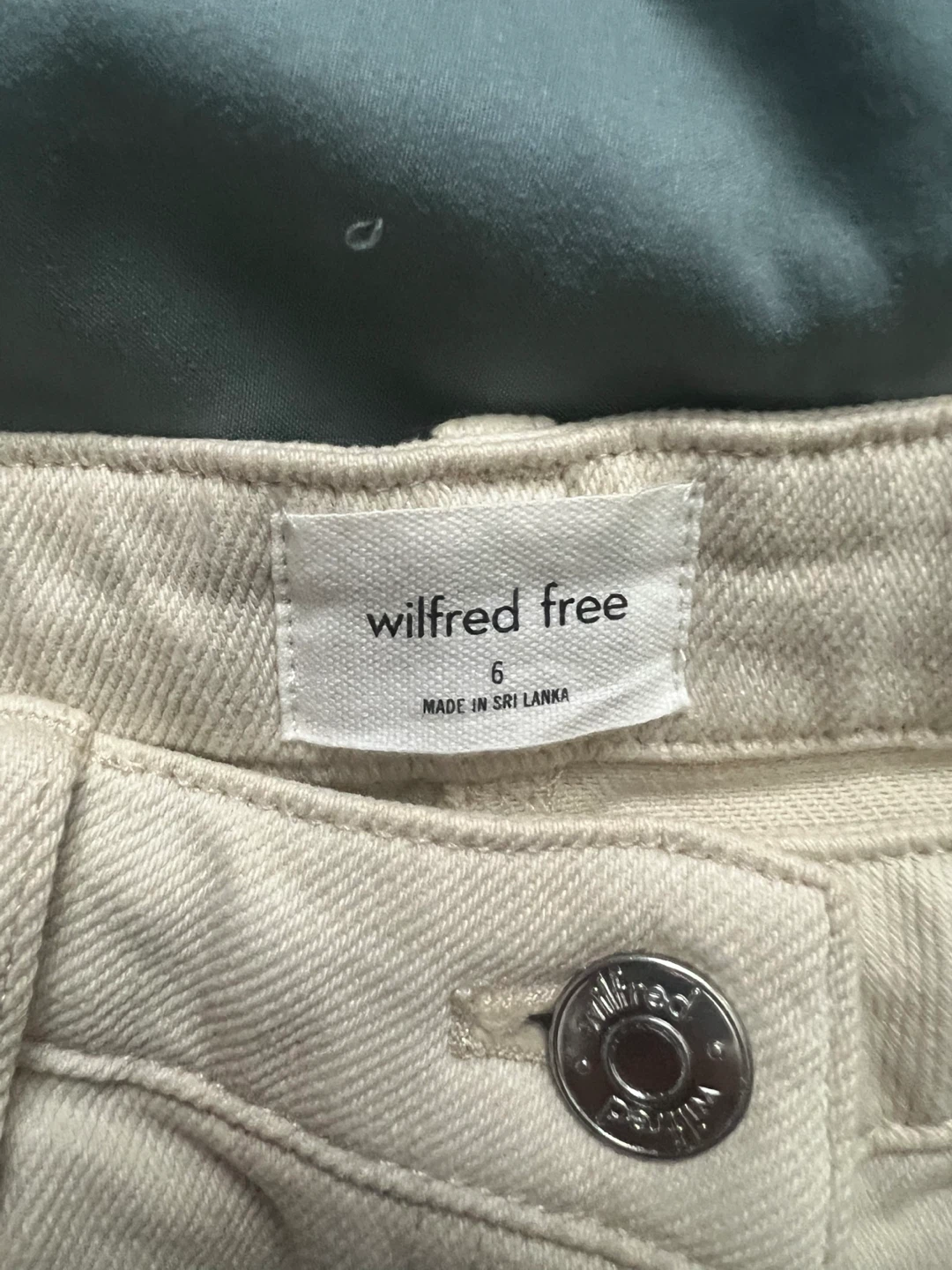Wilfred Free Beige Wide Leg Pants Size 6