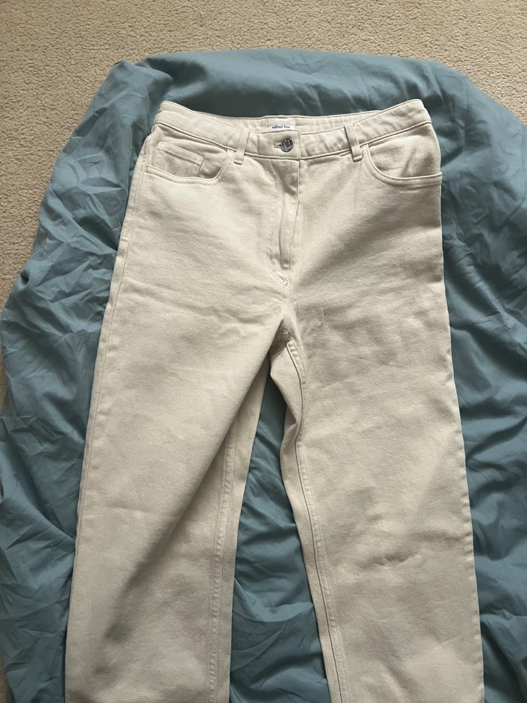 Wilfred Free Beige Wide Leg Pants Size 6 - photo 3