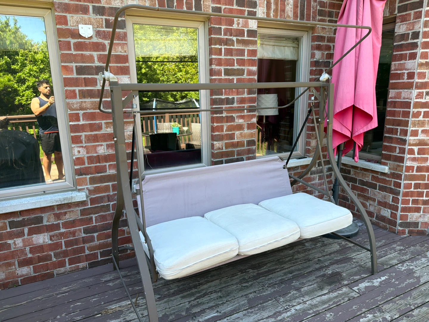 Patio Swing with Canopy
