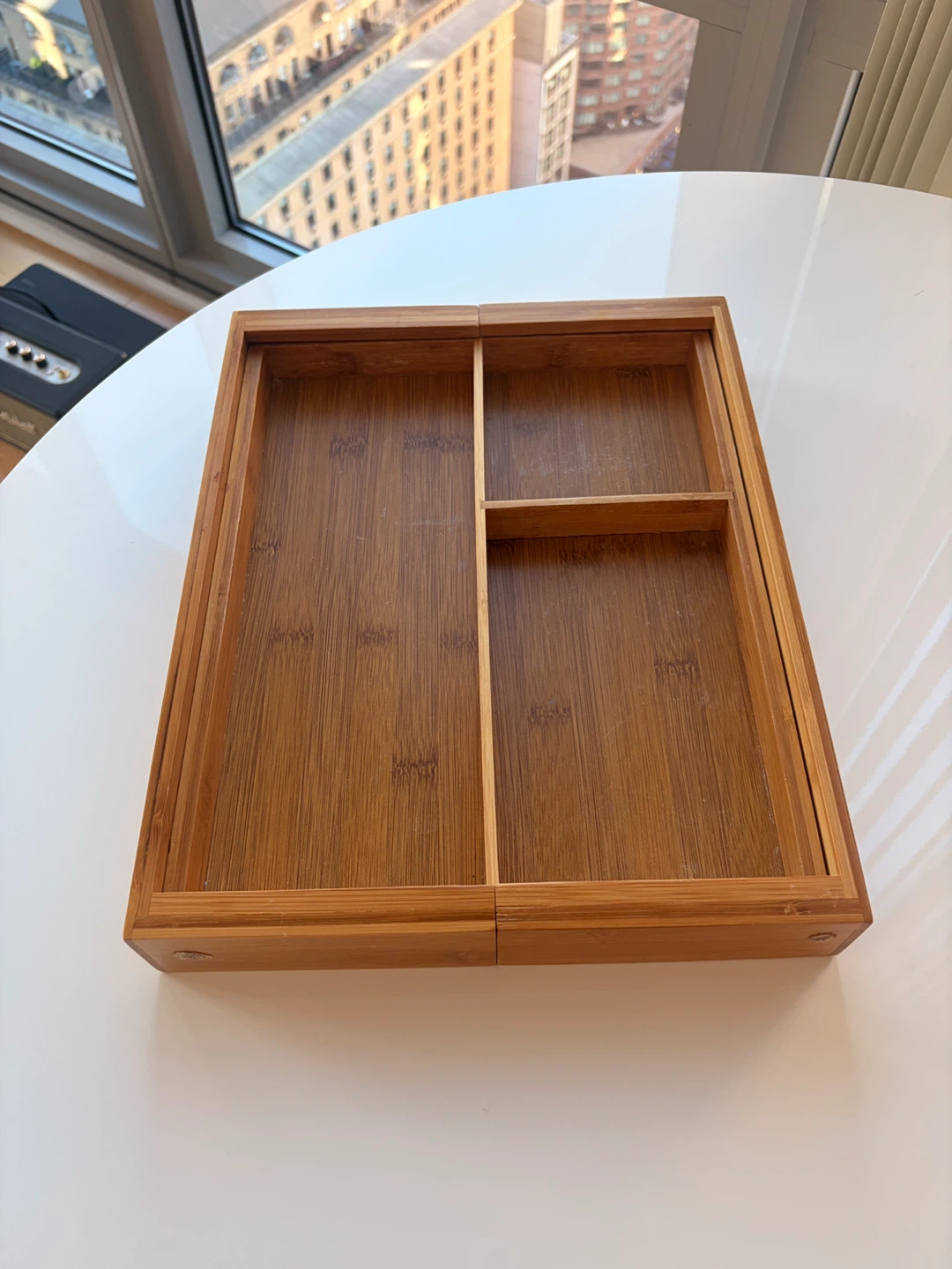 Expandable Bamboo Drawer Organizer - photo 2