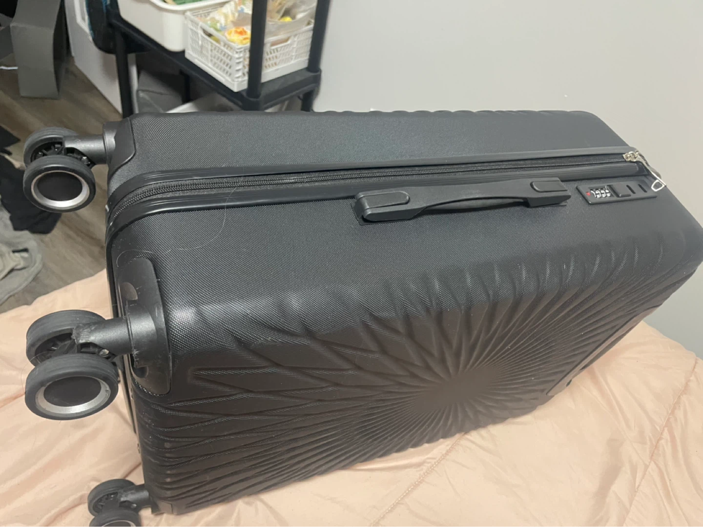 Set of 2 Luggage - Black & Purple - photo 2