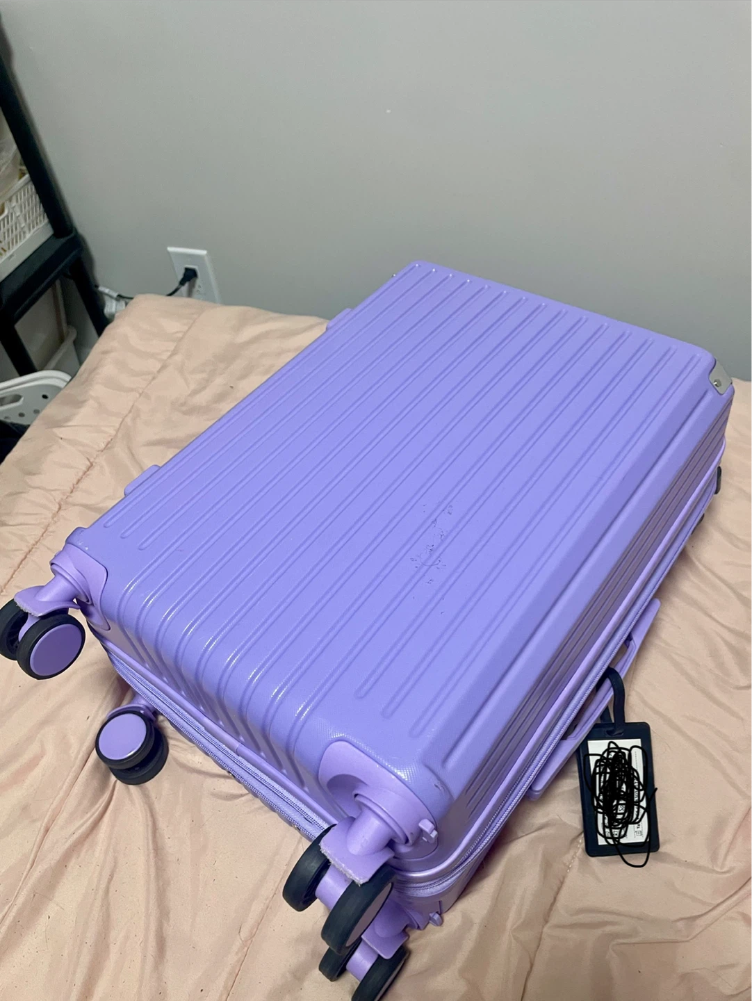 Set of 2 Luggage - Black & Purple - photo 4