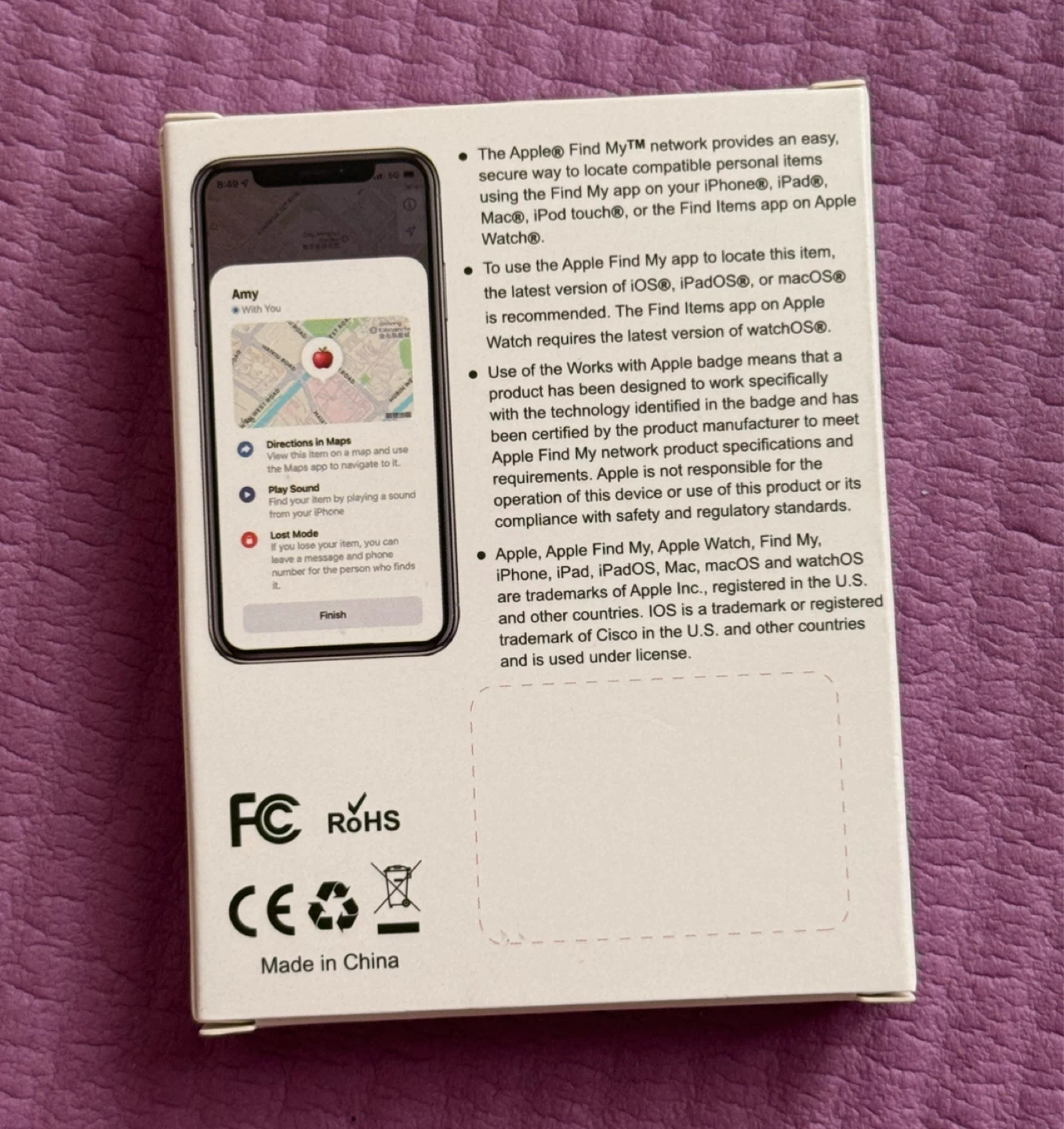 NEW✨Smart Tag Item Tracker - Works with Apple Find My - photo 2