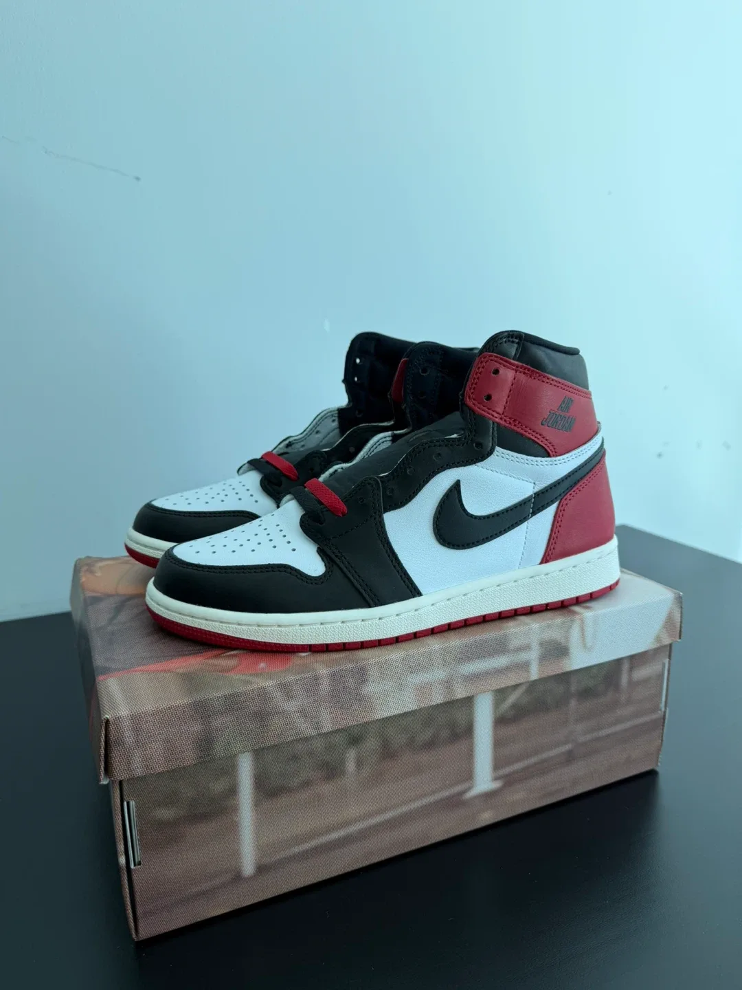 AJ1 High OG Black Toe Reimagined - US 8 - Brand New - photo 2
