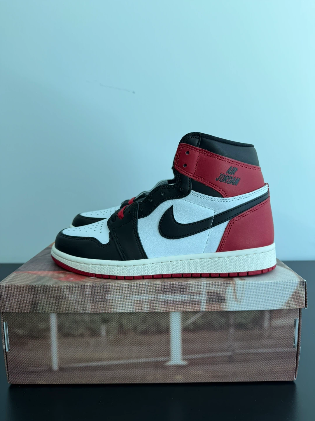AJ1 High OG Black Toe Reimagined - US 8 - Brand New