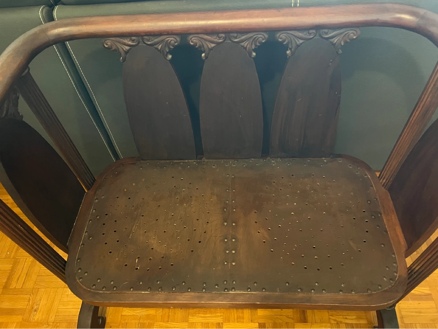 Antique Wooden Settee - Solid wood Heavy - photo 2