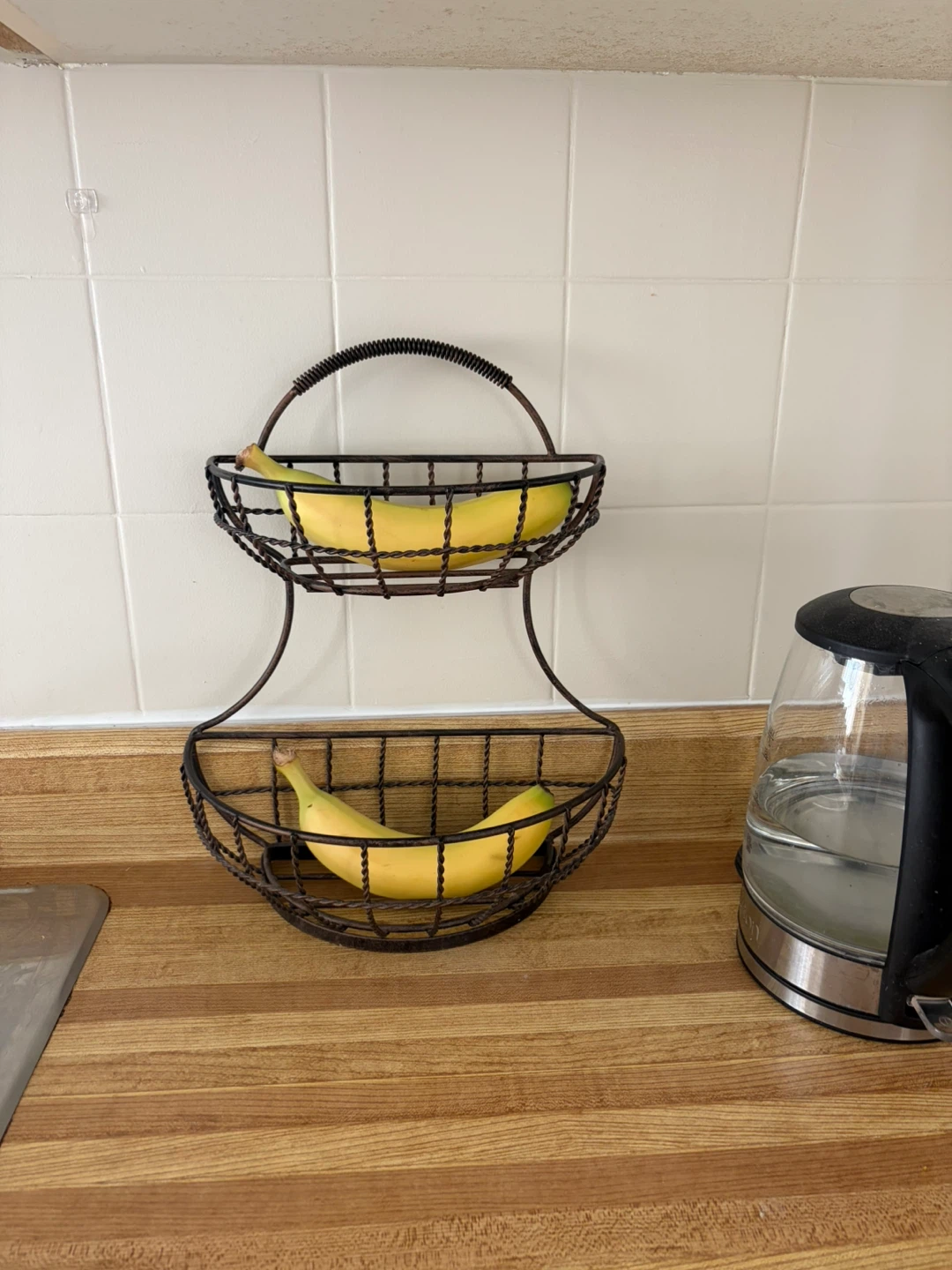 Two-Tier Metal Fruit Basket