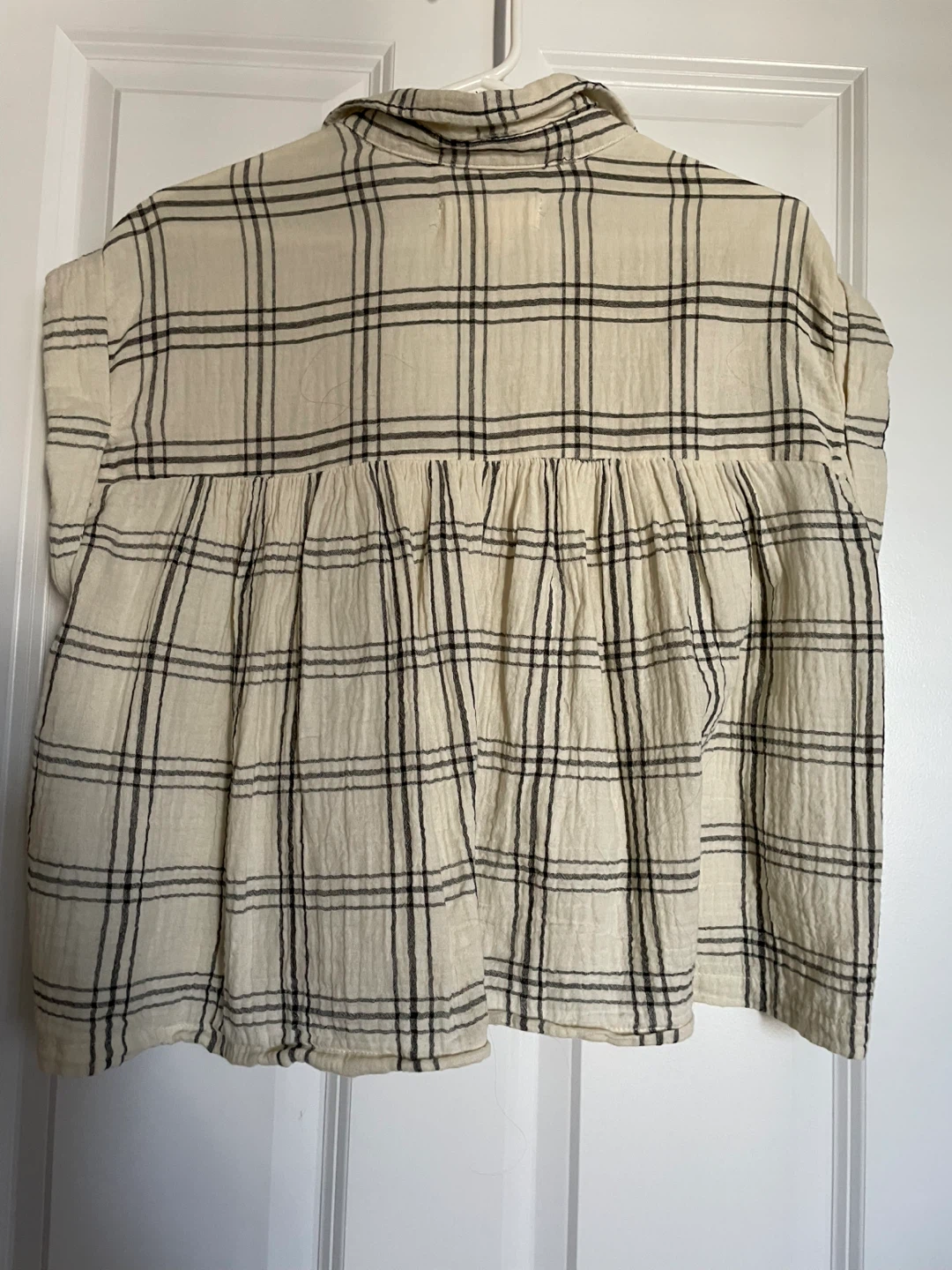 Babydoll style button up crop top - photo 2