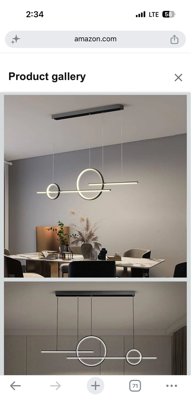 Generic Modern LED Pendant Light - Dark - photo 3