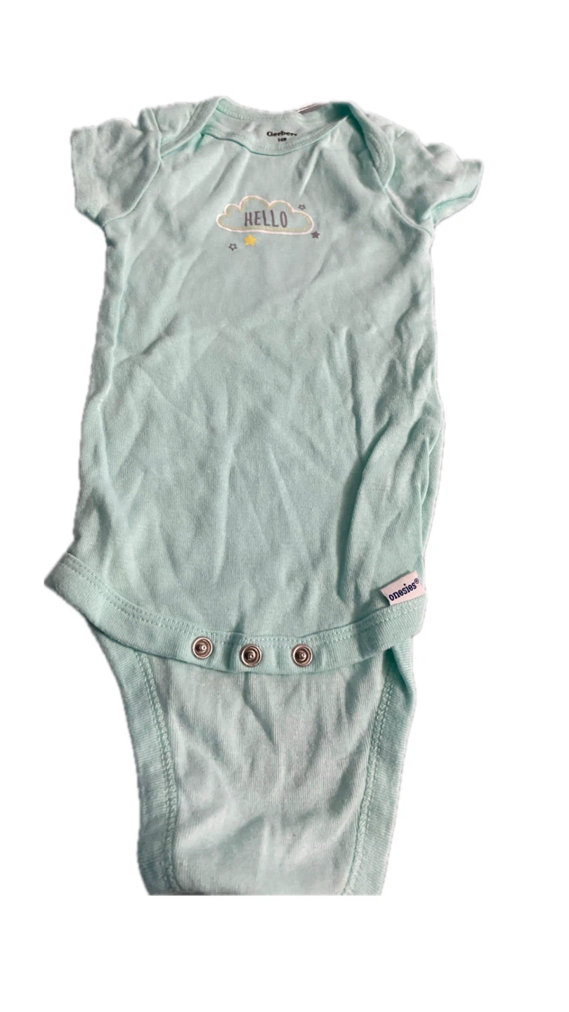 Gerber Baby Onesie "Hello" Cloud 3-6M