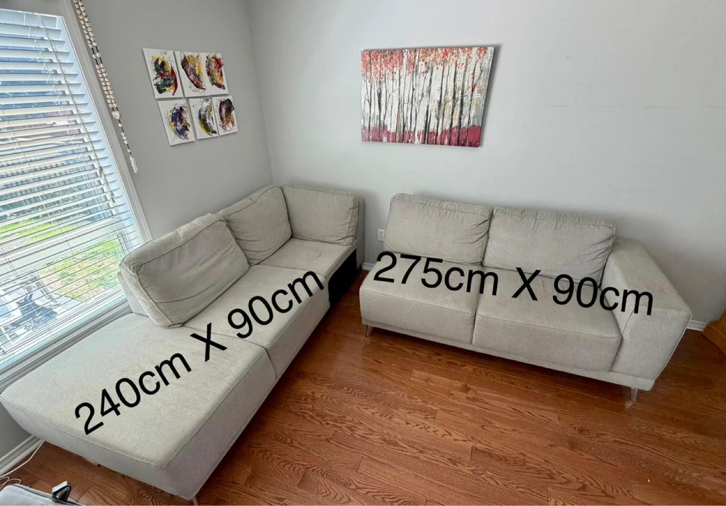 Light Grey Sectional Sofa - photo 2